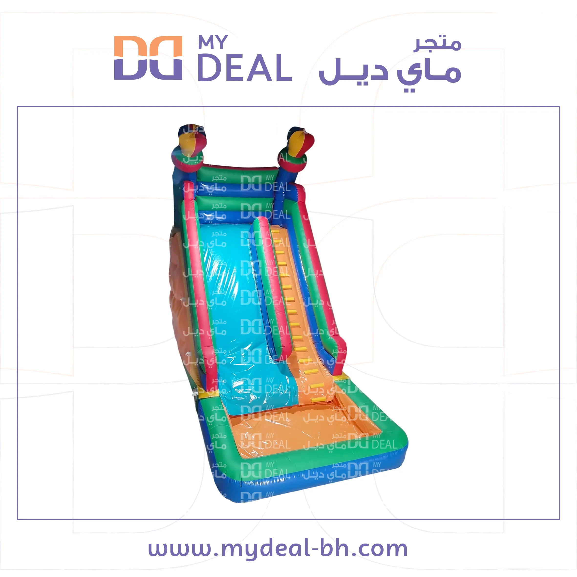 زحليقة مائية مع مسبح وسلم 6 * 4 * 6متر 