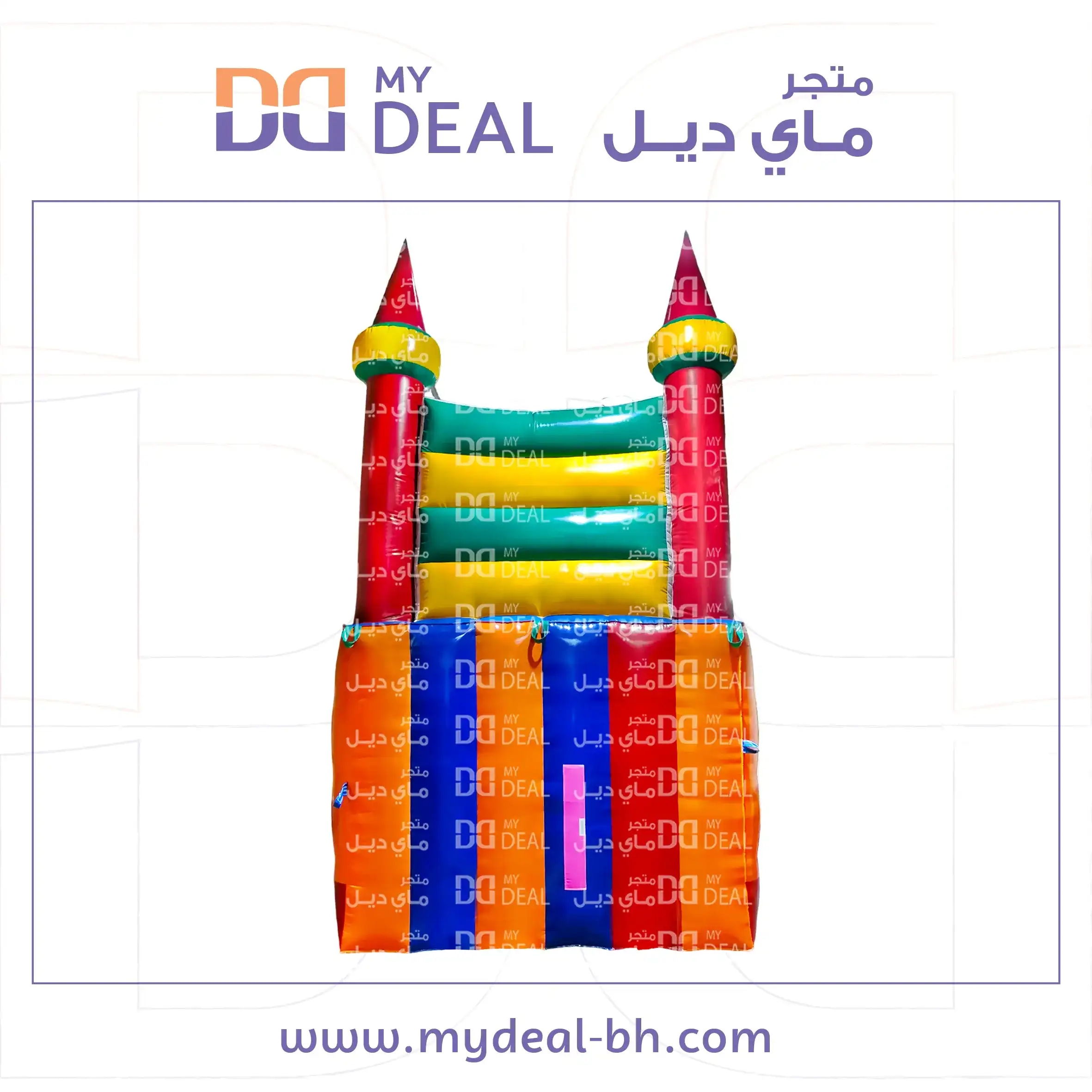 زحليقة هوائية بسلم مع مساكات يد طول 5.5 عرض 3.3  ارتفاع 5 متر