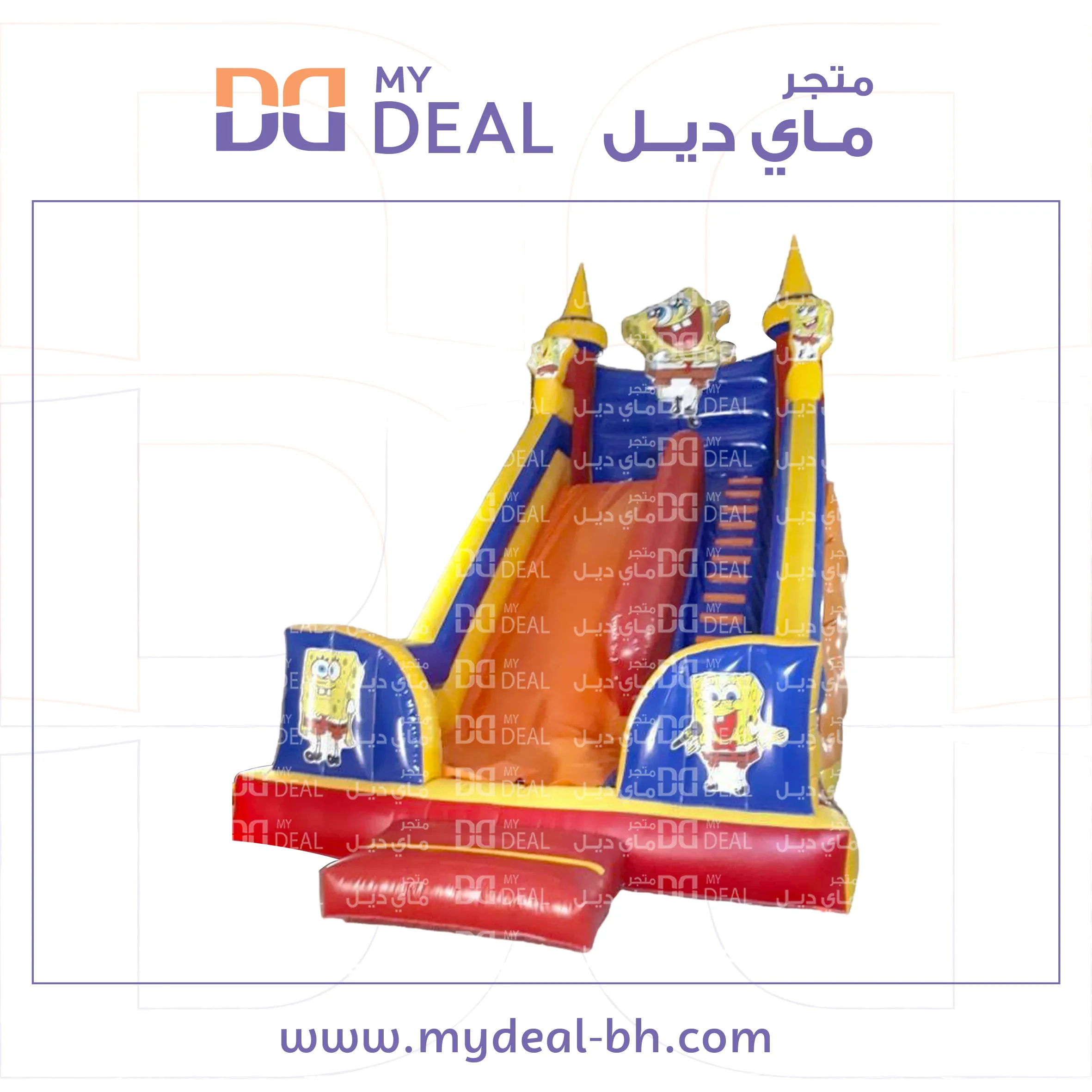زحليقة هوائية شخصية سبونج بوب مع نطيطة 8.30 * 4 * 7 متر 