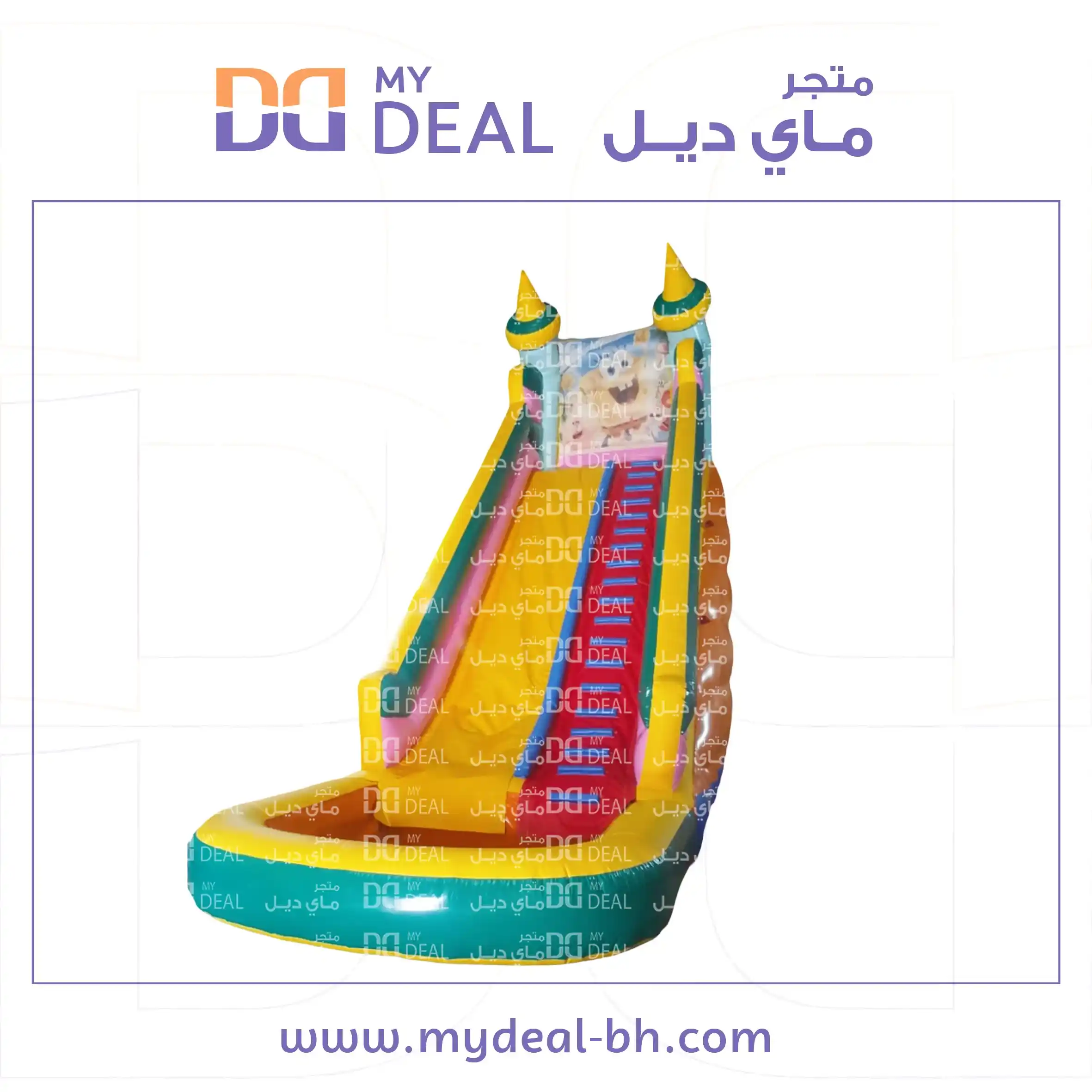 زحليقة مائية طول 9 متر عرض 3.30 متر ارتفاع 9 متر