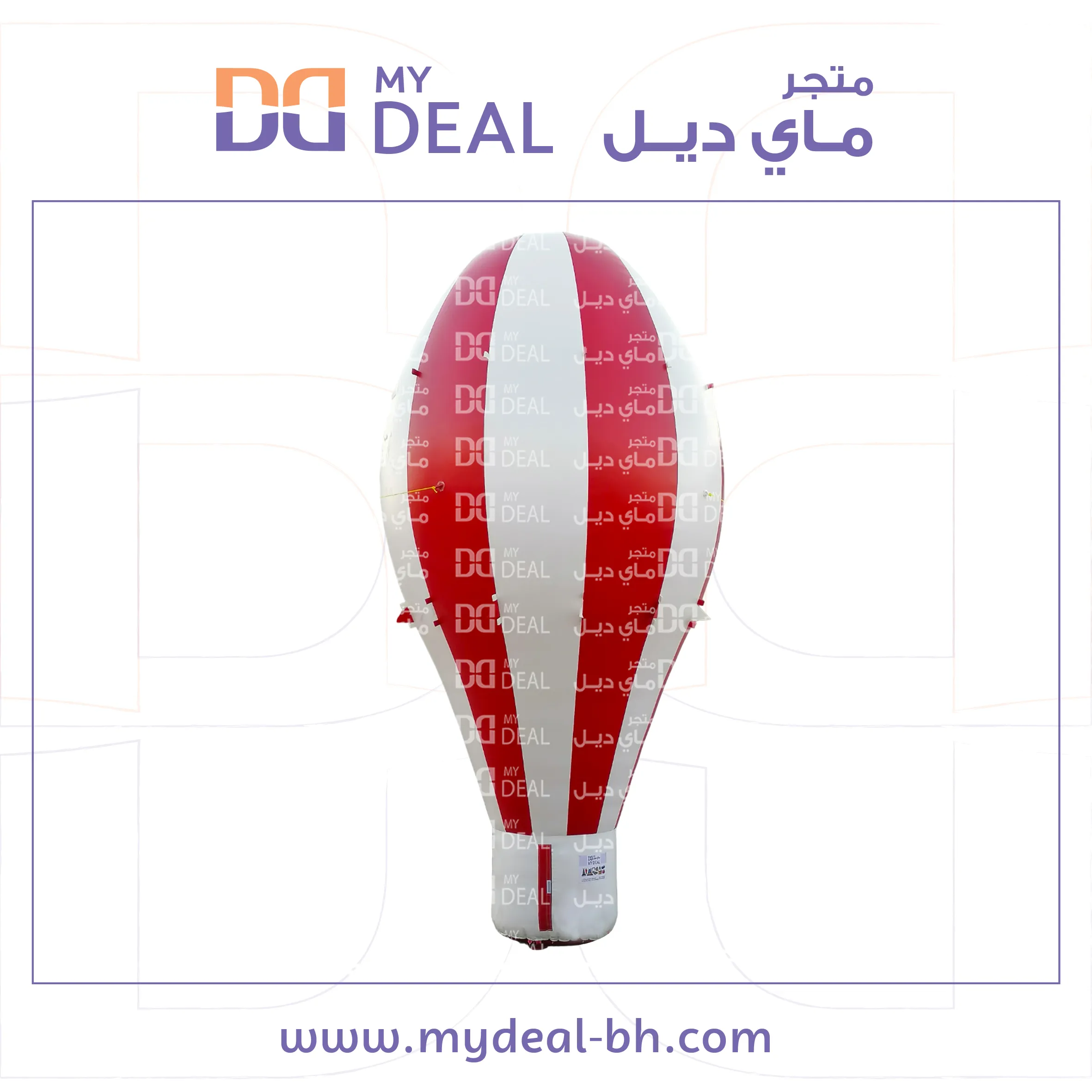 منطاد دعائي هوائي ارتفاع 7 متر لون احمر و ابيض