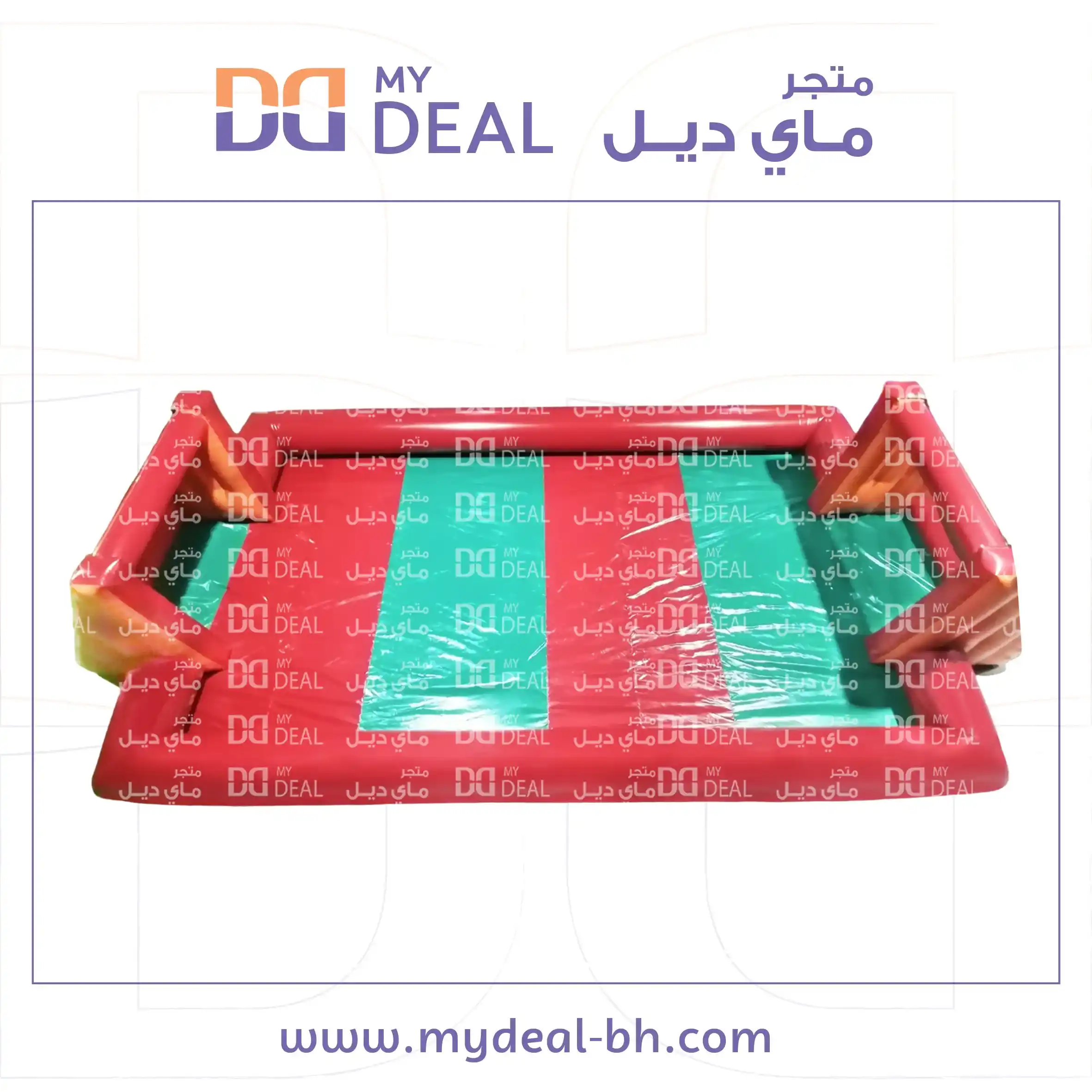 ملعب صابوني 10 * 5 متر لون احمر واخضر