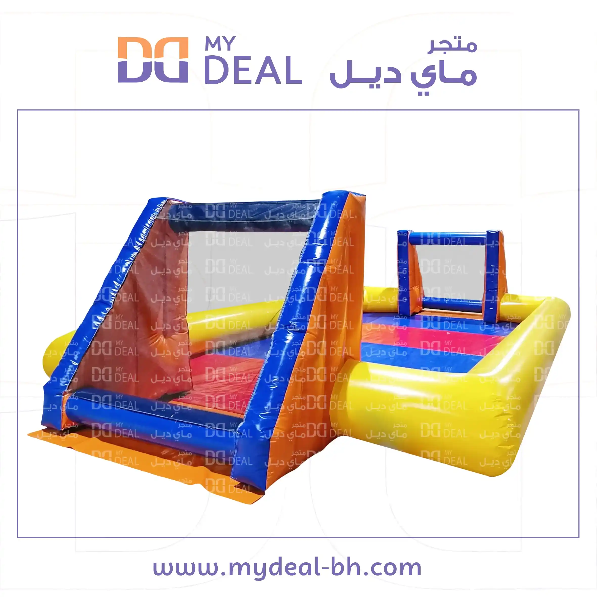 ملعب صابوني الطول ١٠ متر في العرض ٥ متر