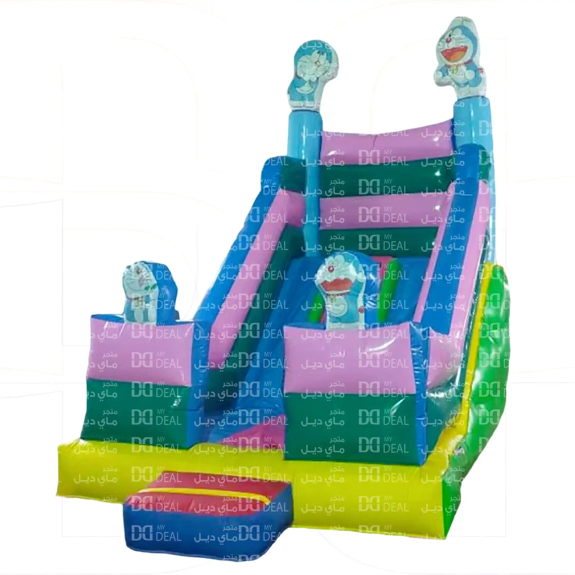 زحليقتين مع سلم وسط وجدار وبوابة أمامية 5.70* 3.30 *4.50 متر