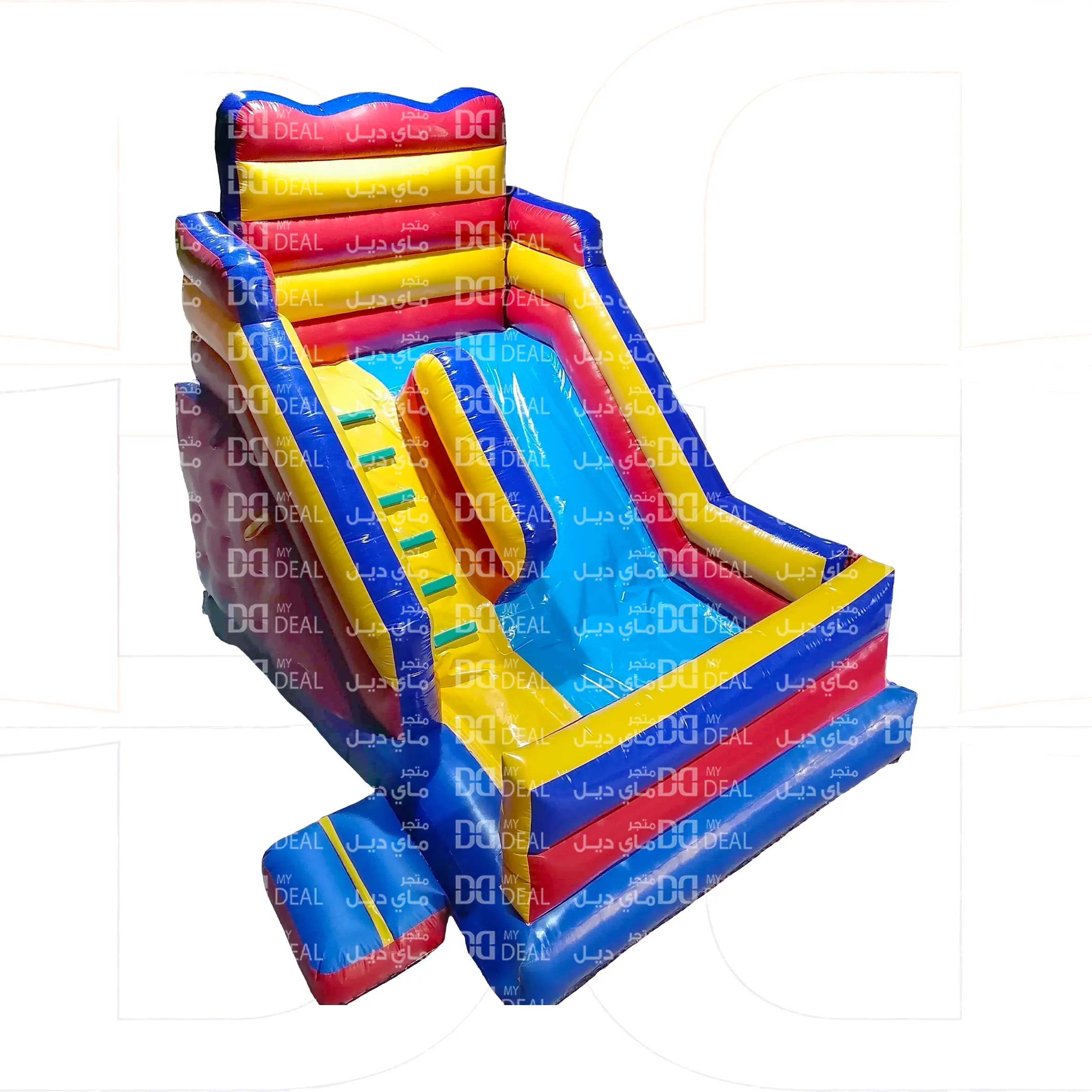 زحليقة مع نطيطة هوائية وجدار ودرج جانبي وبوابة 5 * 3.60 * 4.50 متر 