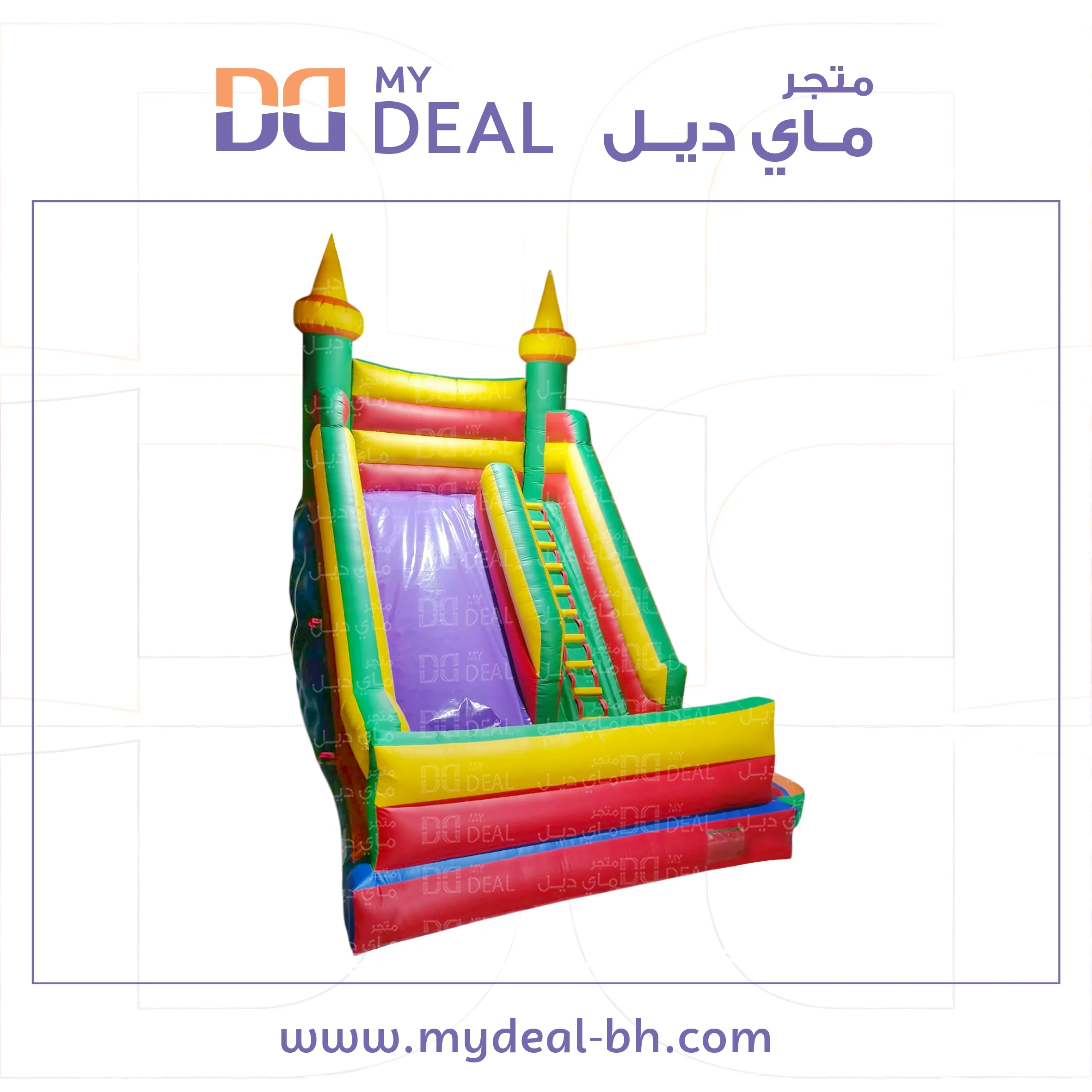 زحليقة مع جدار ونطيطة ودرج جانبي 6*4.50*6 متر
