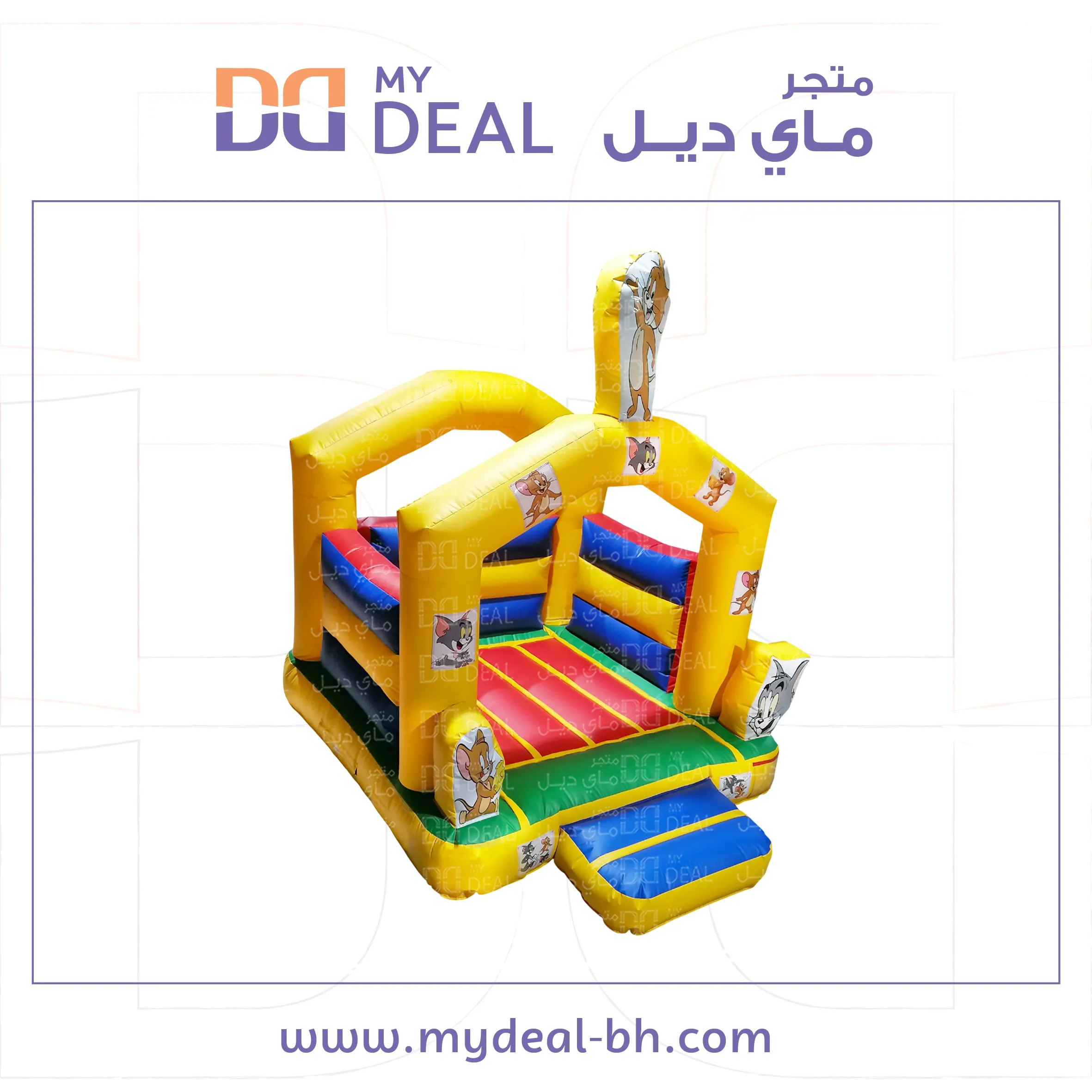 نطيطه هوائية شخصية توم وجيري  مع درج 3.5*3 متر 