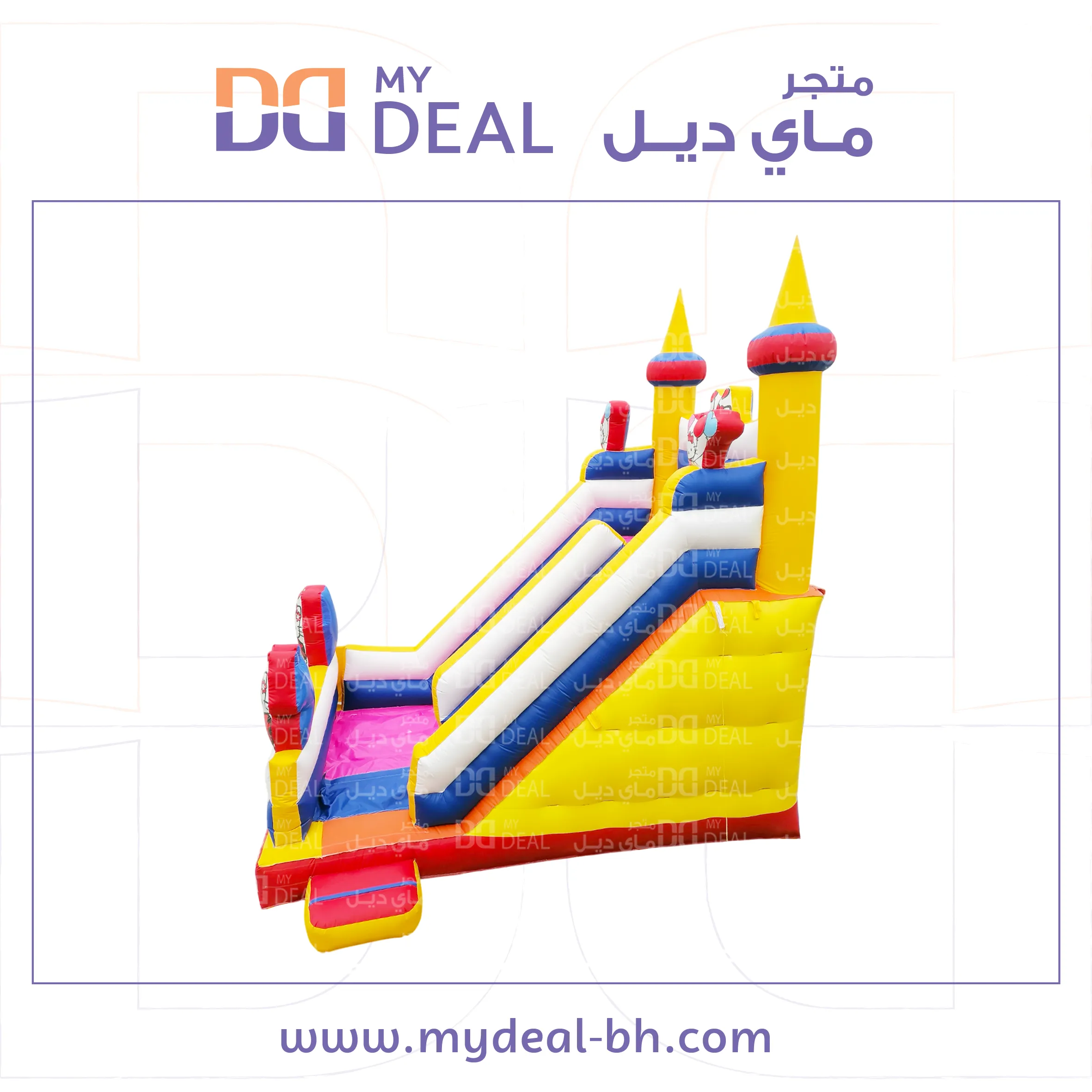 زحليقة  شخصية كيتي مع نطيطة وجدار امامي 6*4.50*6 متر