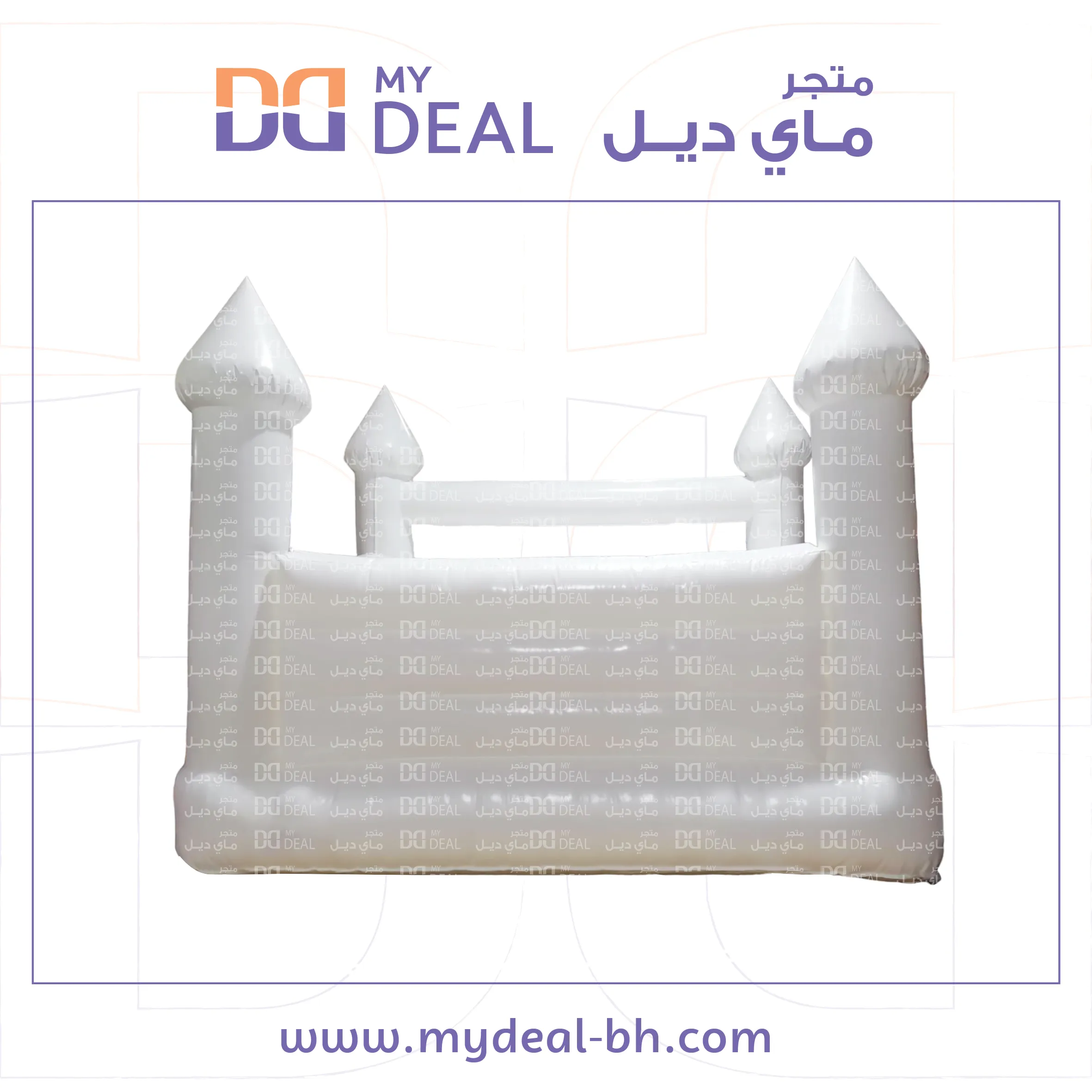 نطيطة هوائية مع درج كبير طول 4 متر عرض 4 متر