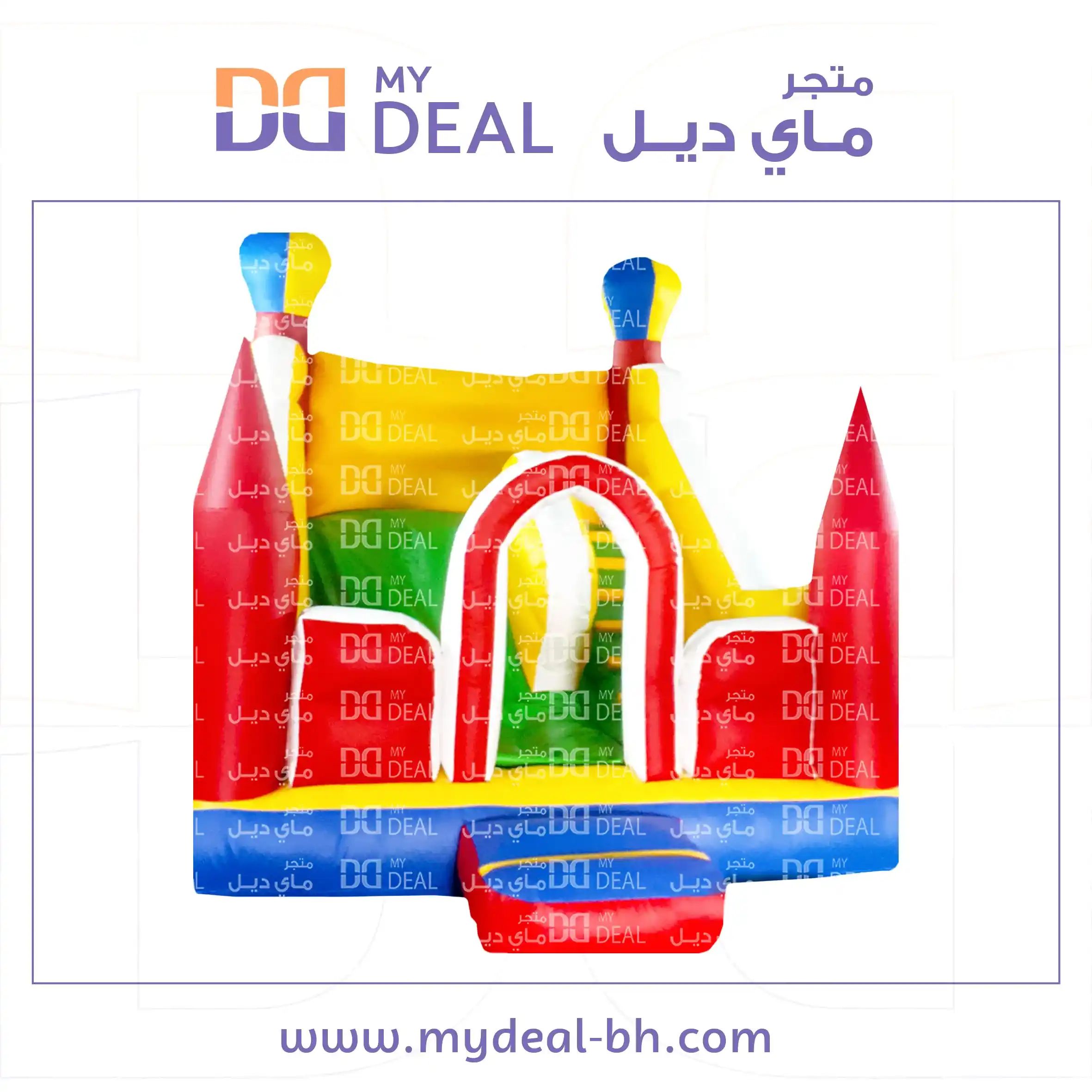 زحليقة مع جدار وبوابة ونطيطة الطول ٥.٢٠ متر العرض ٣.٦٠ متر الارتفاع ٣.