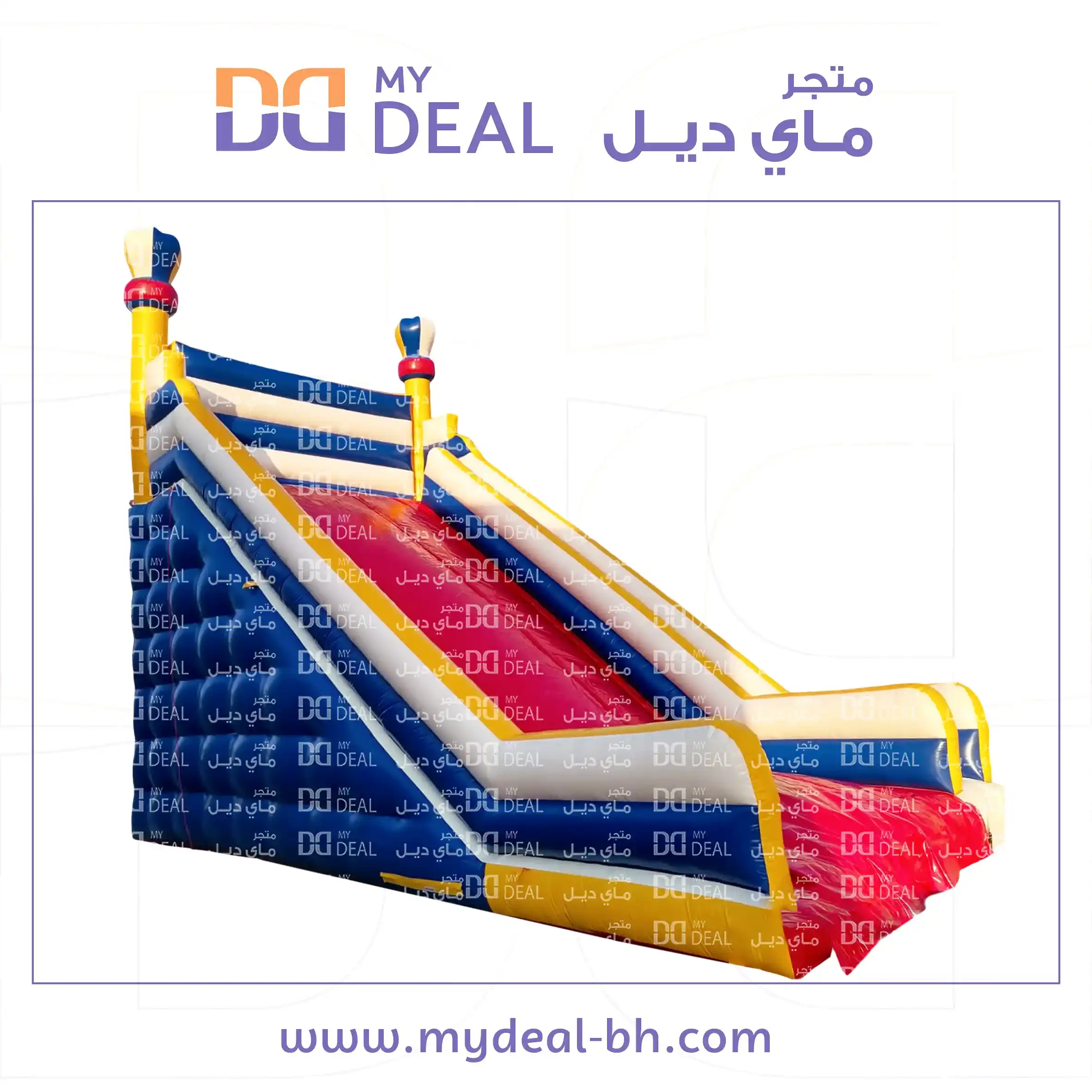 زحليقة هوائية عملاقة مع سلم الطول ١٠ متر العرض ٦ متر الارتفاع ١٠ متر
