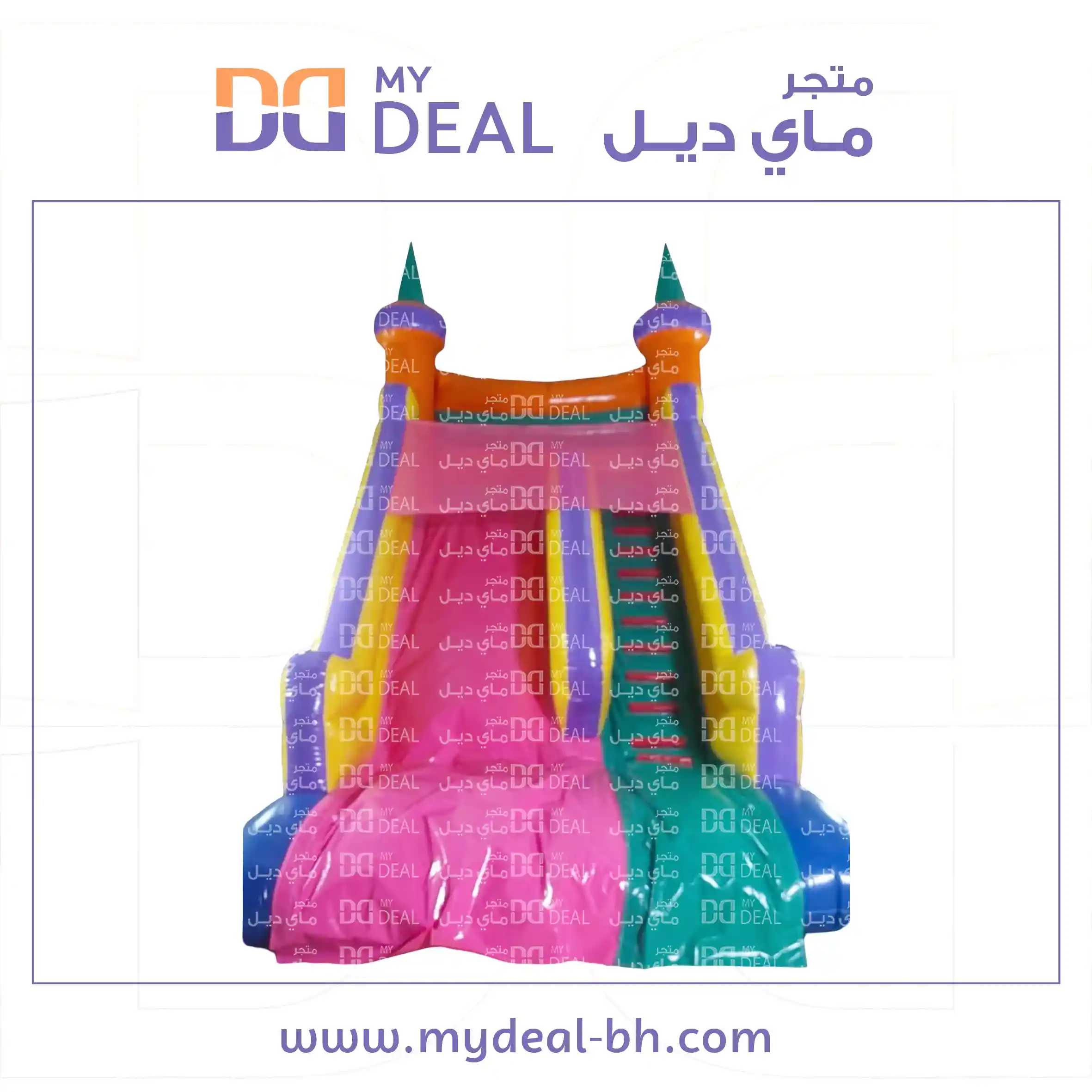زحليقة هوائية مع شبك علوي طول 6 متر عرض 4 متر ارتفاع 6 متر