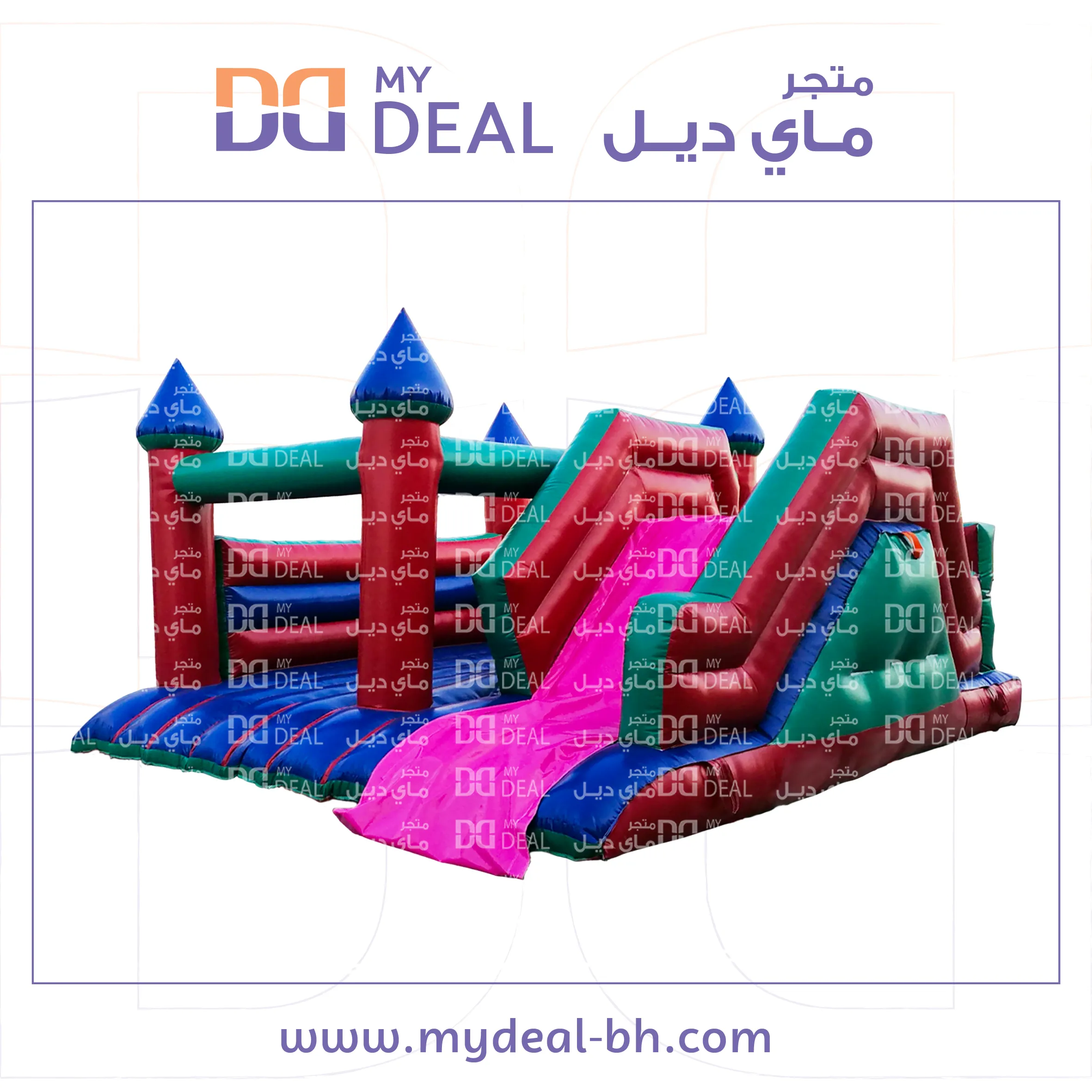 زحليقة مع نطيطة جانبية وسلم 5 * 5 متر