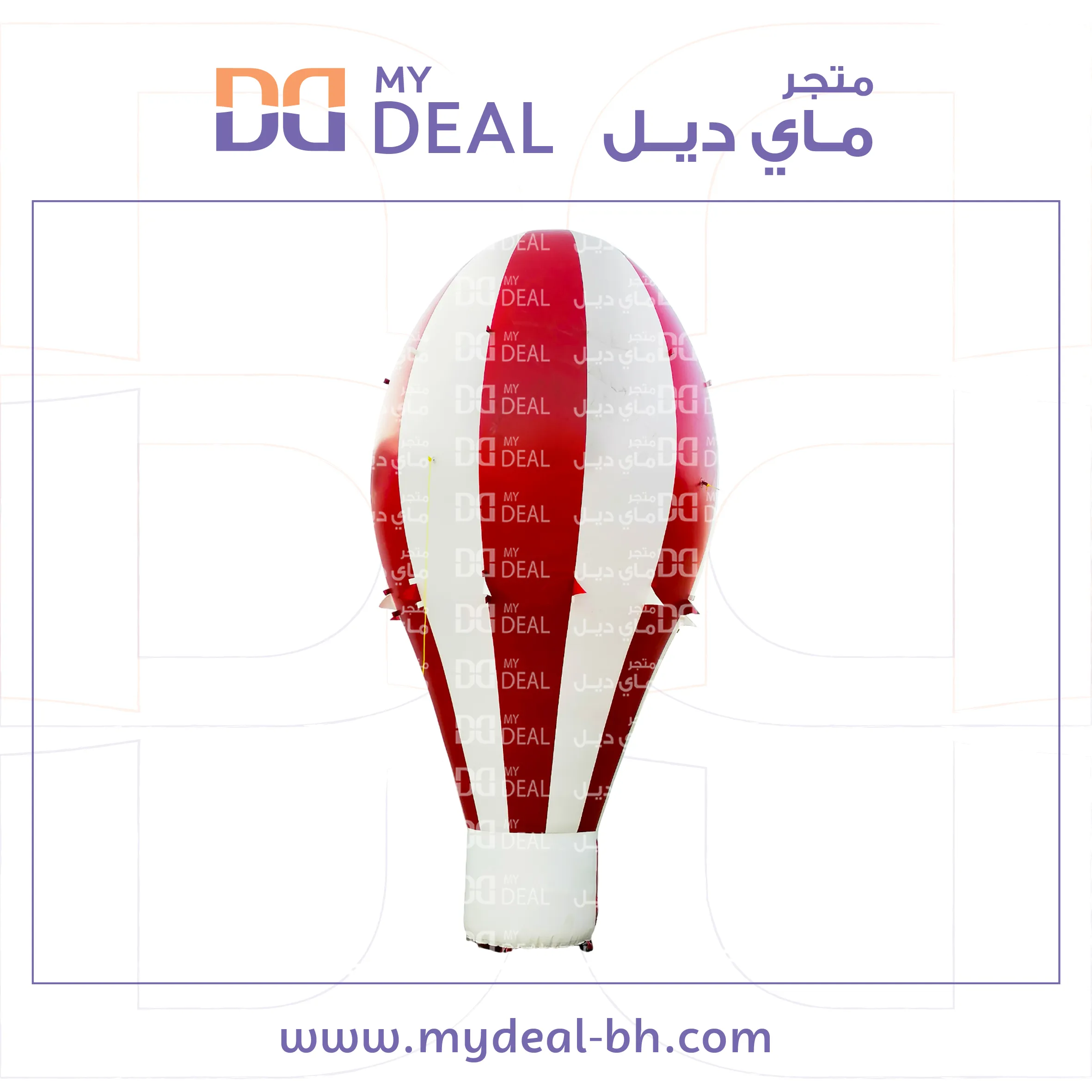 منطاد دعائي هوائي ارتفاع 7 متر لون احمر و ابيض