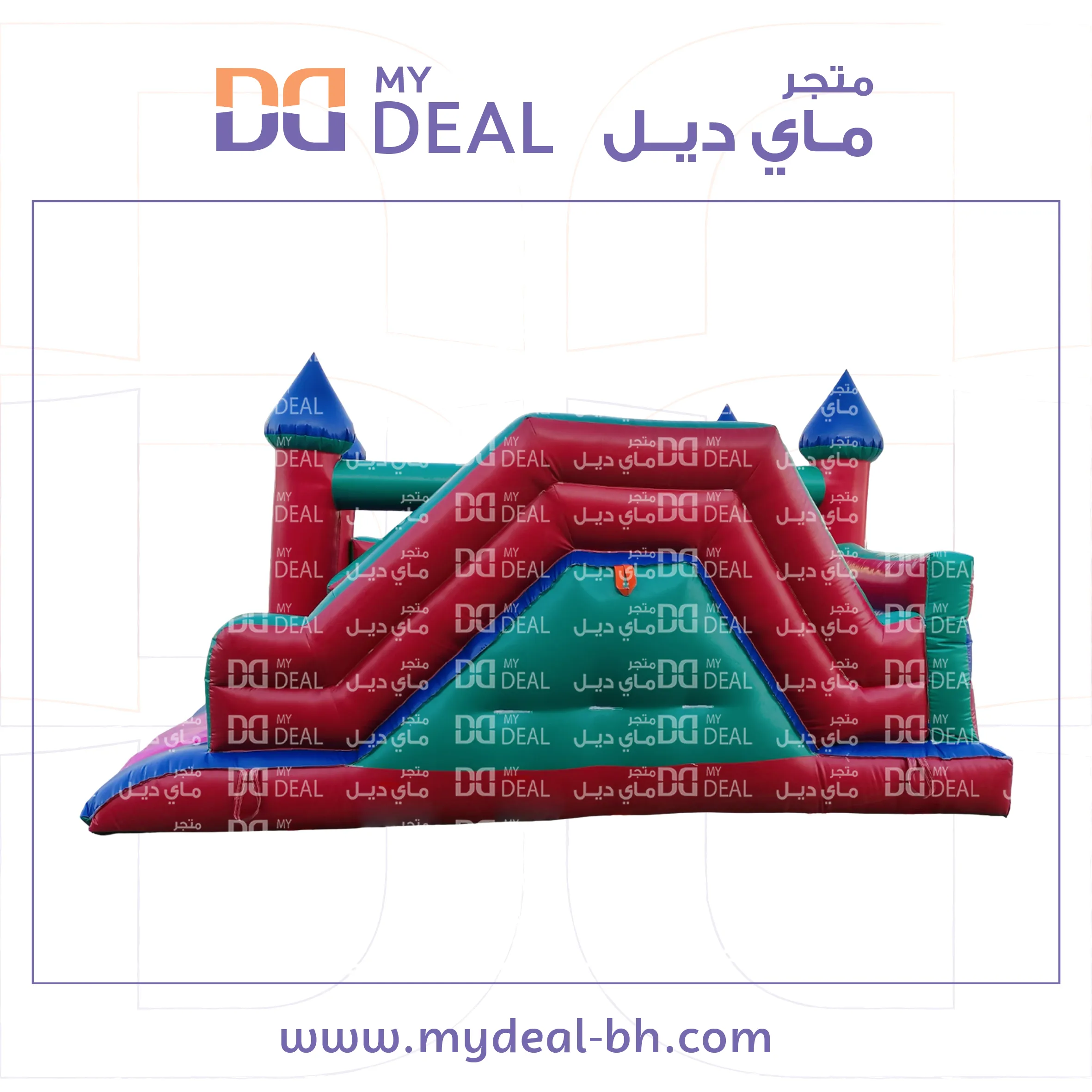 زحليقة مع نطيطة جانبية وسلم 5 * 5 متر