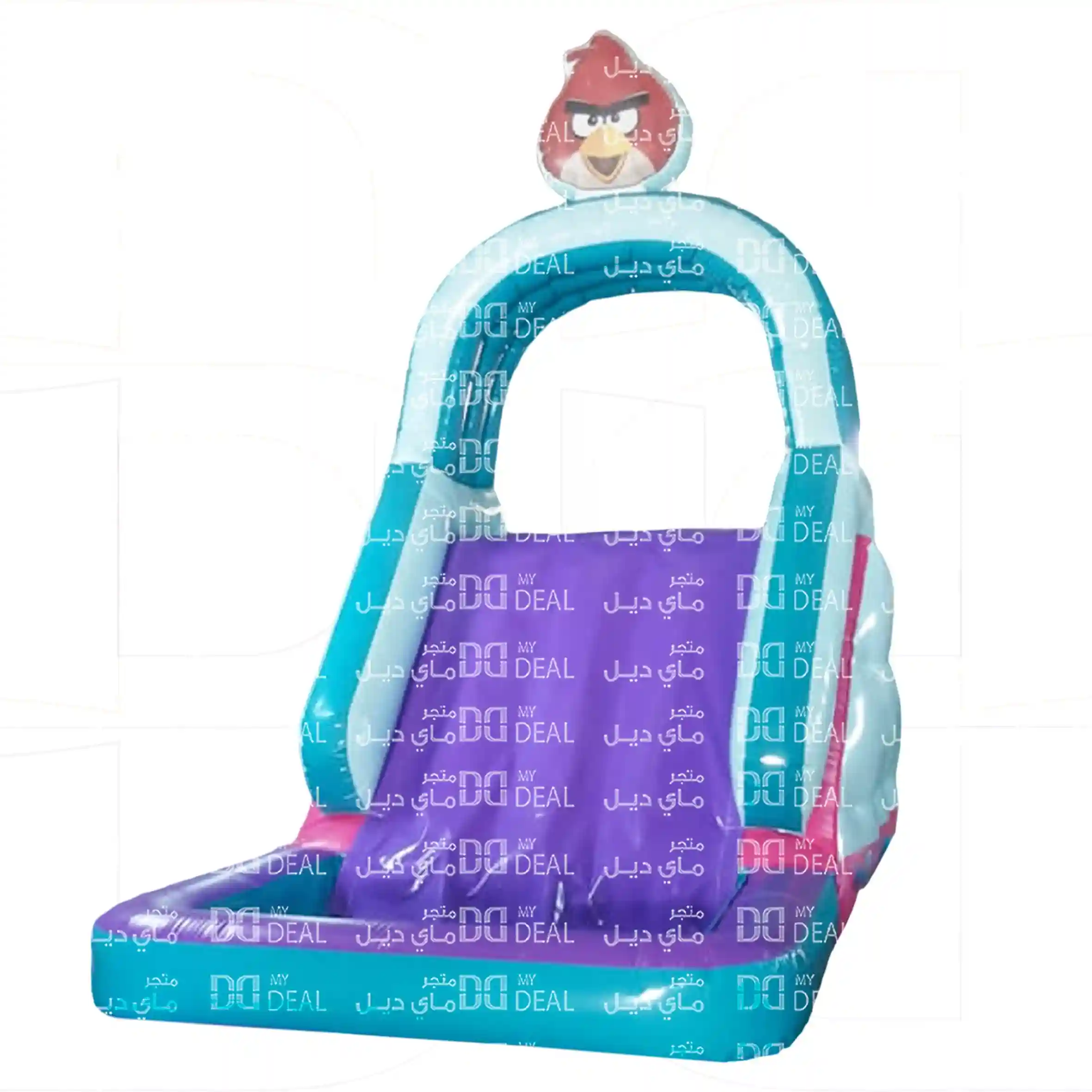 زحليقة مع سلمين وحوض مائي ودرج كبير