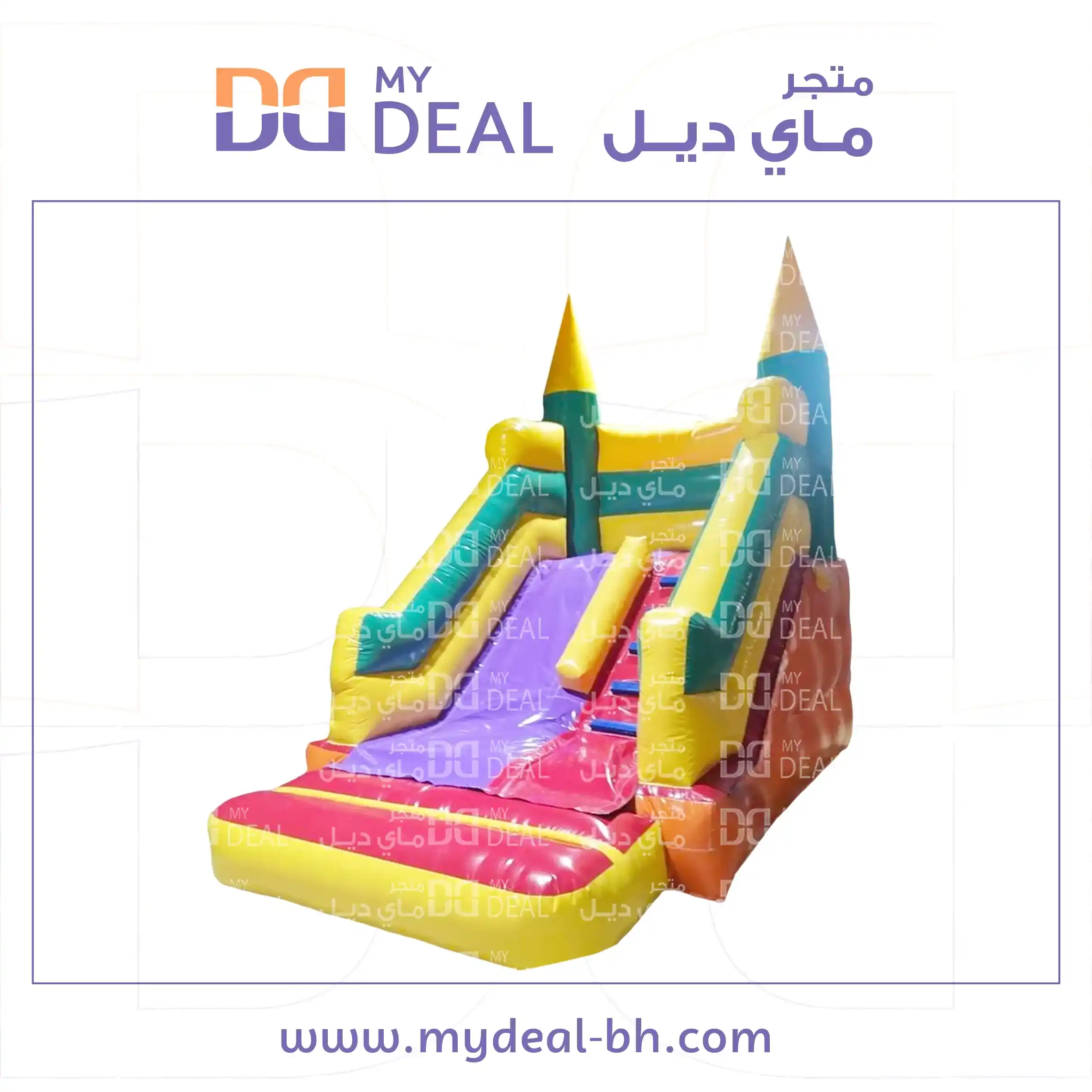 زحليقة مع درج كبير الطول 4.50 م العرض 3.60 م الارتفاع 3.50 م