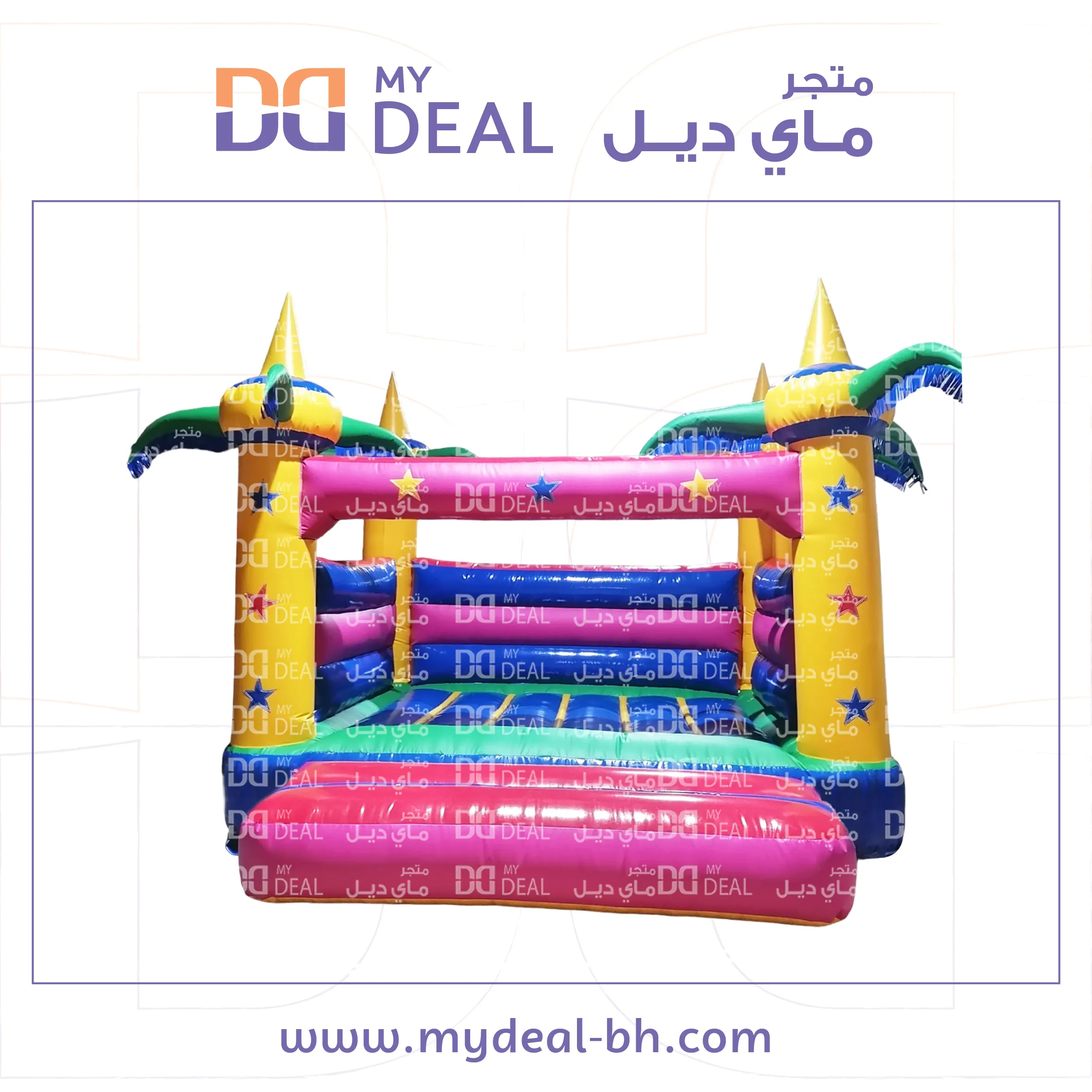 بيت هزاز هوائية مع درج كبير واعمدة مشجرة 4 * 4 متر
