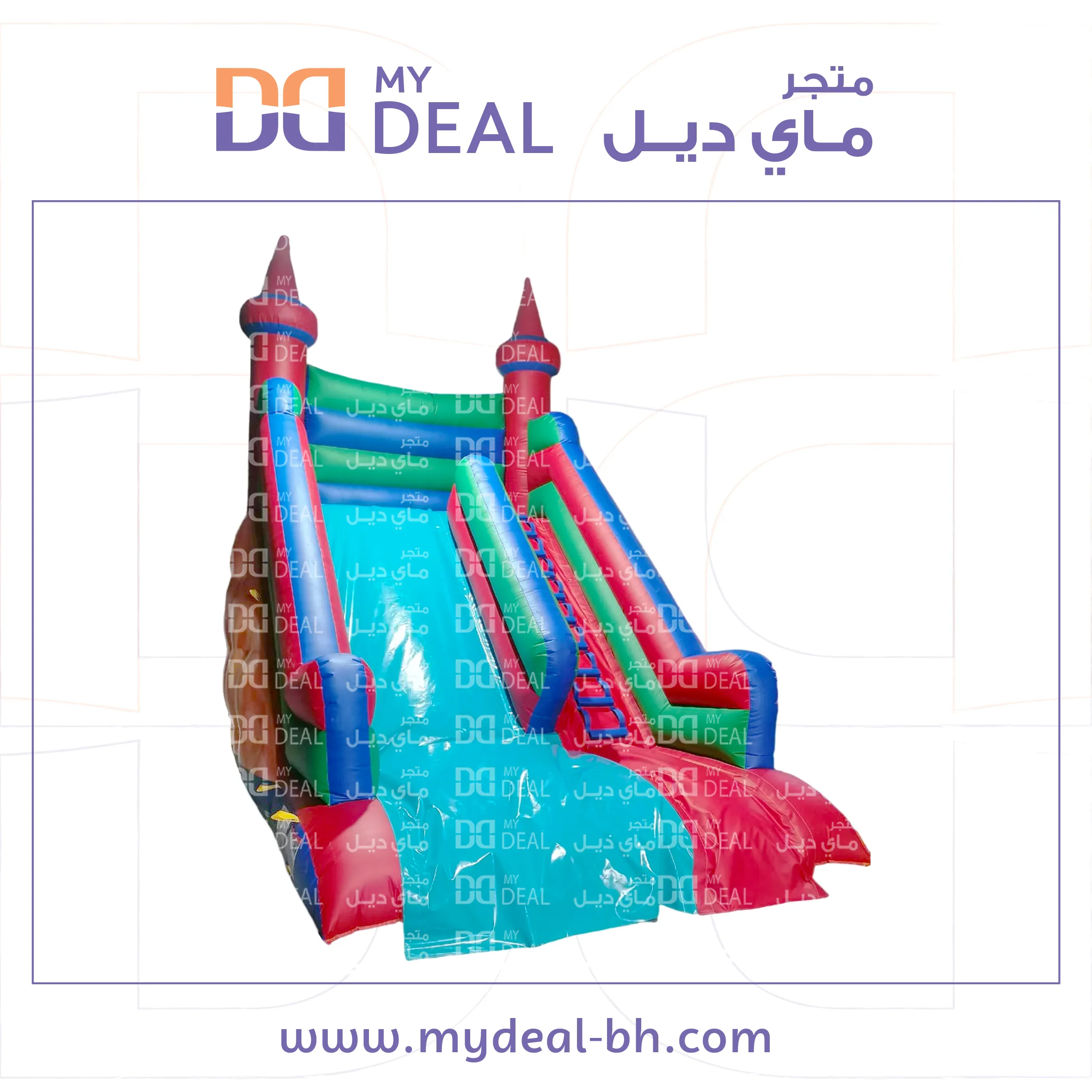 زحليقه هوائية نفخ مع مثبتات سلم 6 * 4 * 6 متر