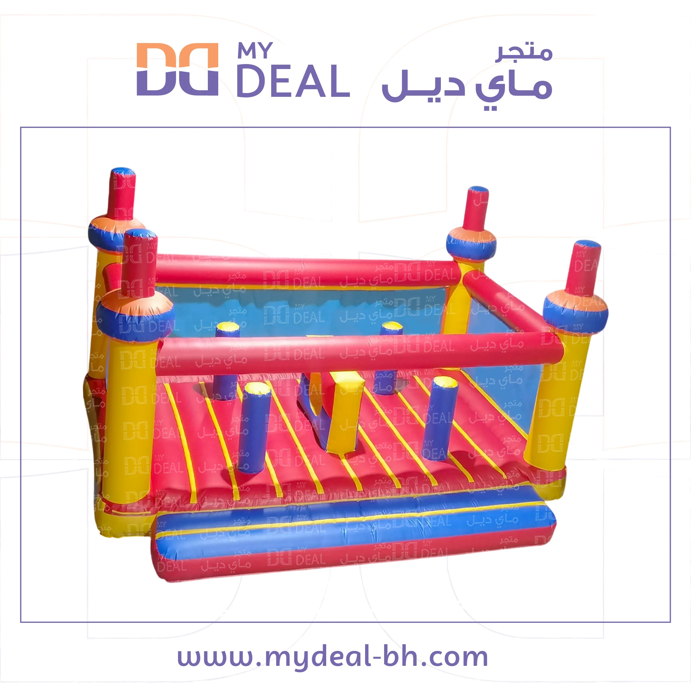 بيت هزاز مع متاهه مع درج كبير وشبك ونفق واعمدة  6*4 متر