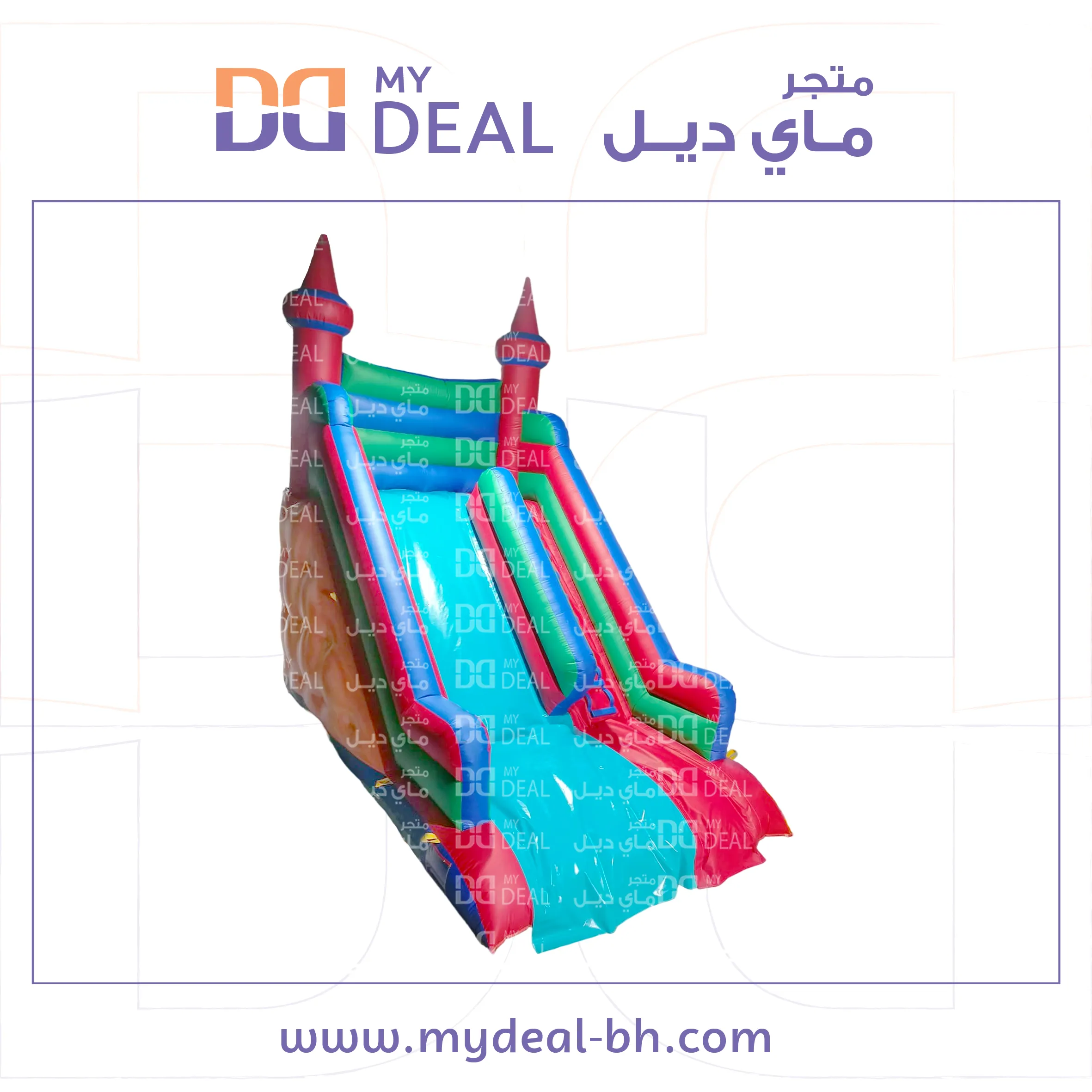 زحليقه هوائية نفخ مع مثبتات سلم 6 * 4 * 6 متر