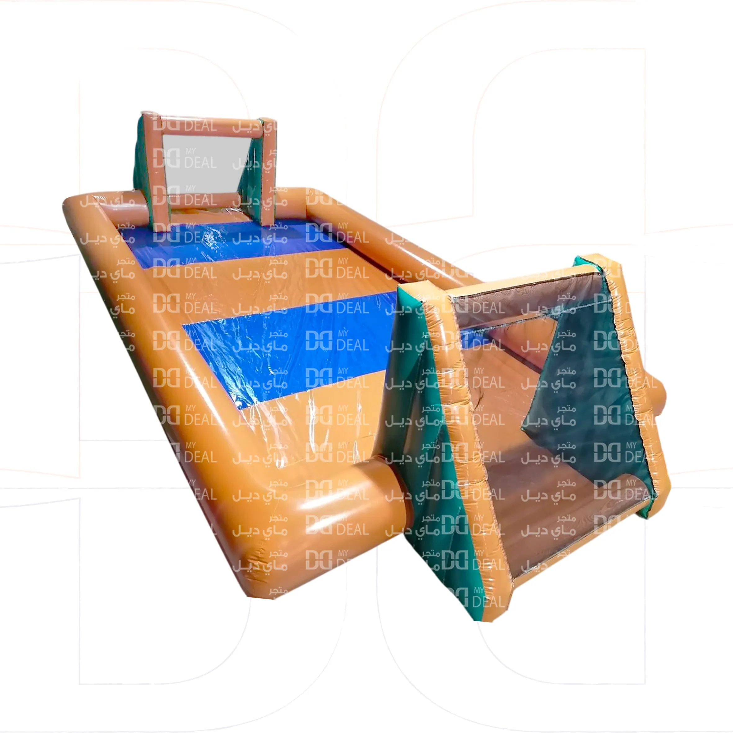 ملعب صابوني برتقالي و أزرق 10* 5متر