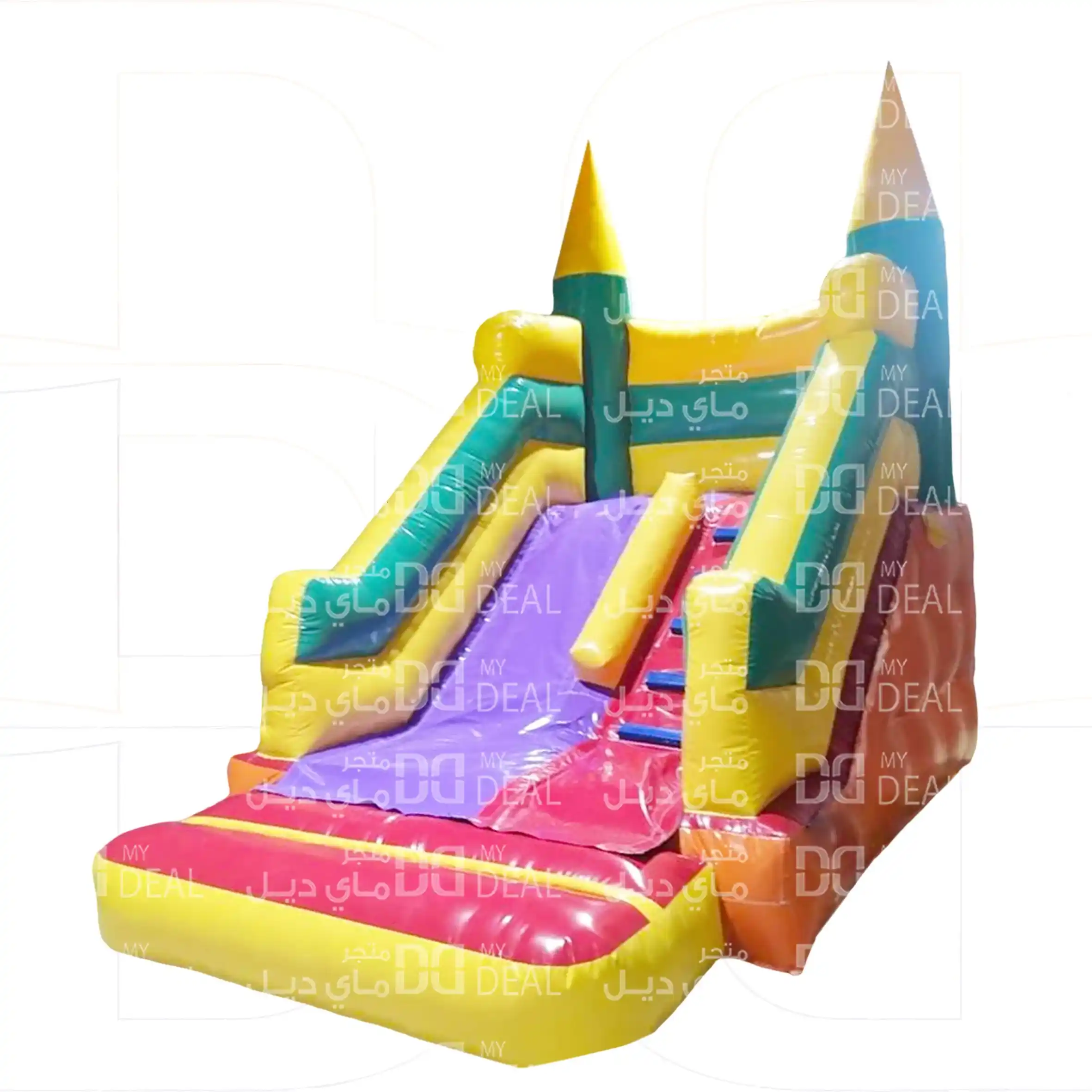 زحليقة مع درج كبير الطول 4.50 م العرض 3.60 م الارتفاع 3.50 م