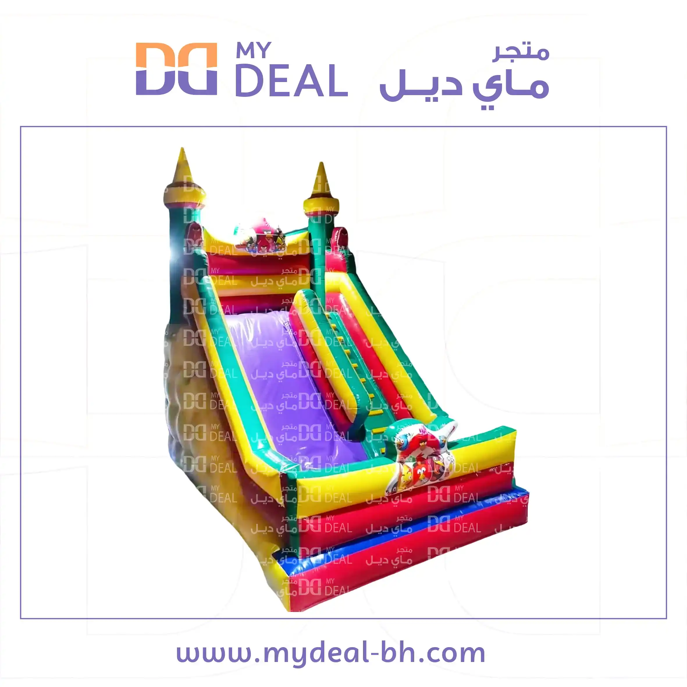 زحليقة هوائية مع نطيطة وجدار و بوابة 6 متر × 4.50 متر × 6 متر