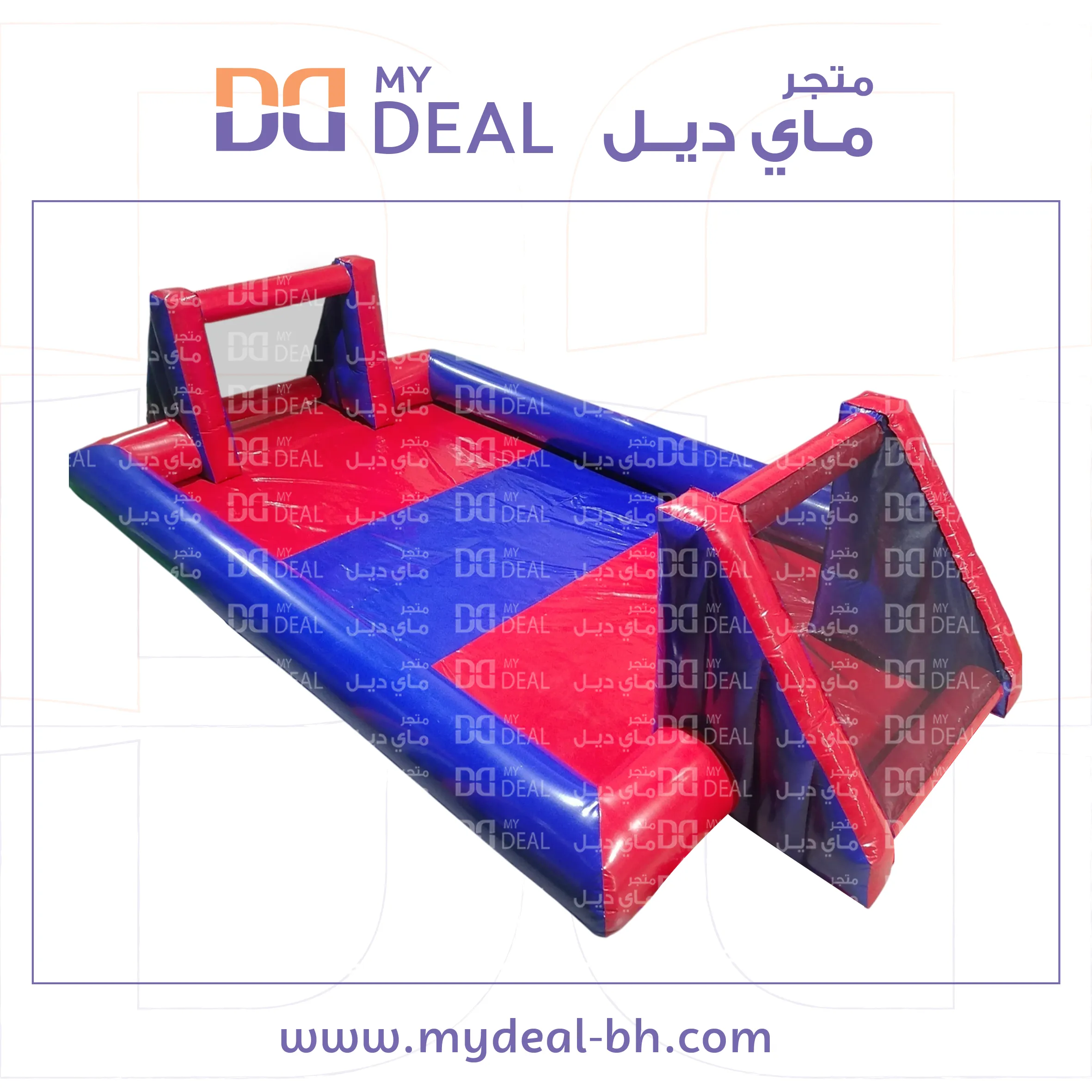 ملعب صابون 8 * 4 متر لون ازرق واحمر 