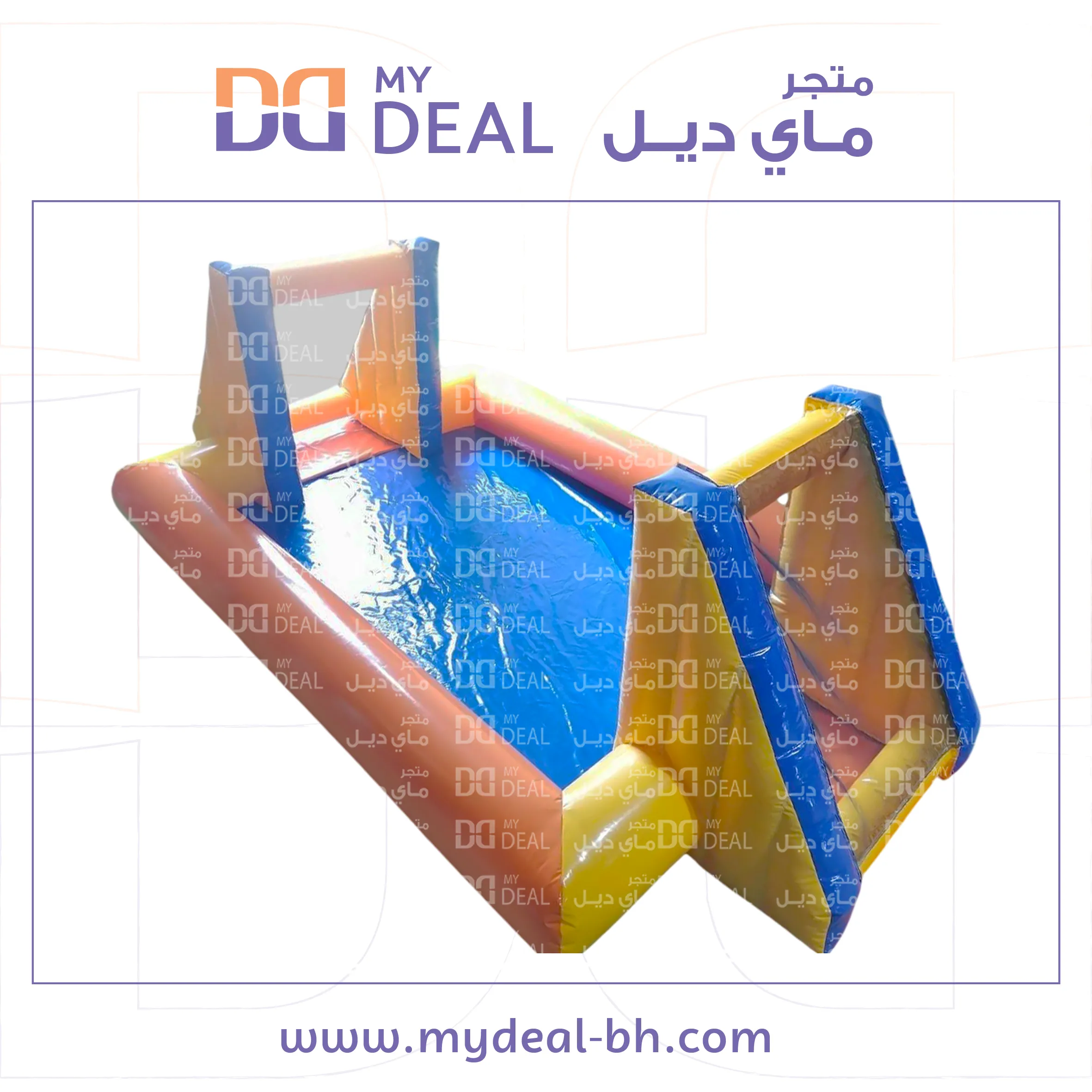 ملعب صابوني بأرضية زرقاء 6 * 3 متر