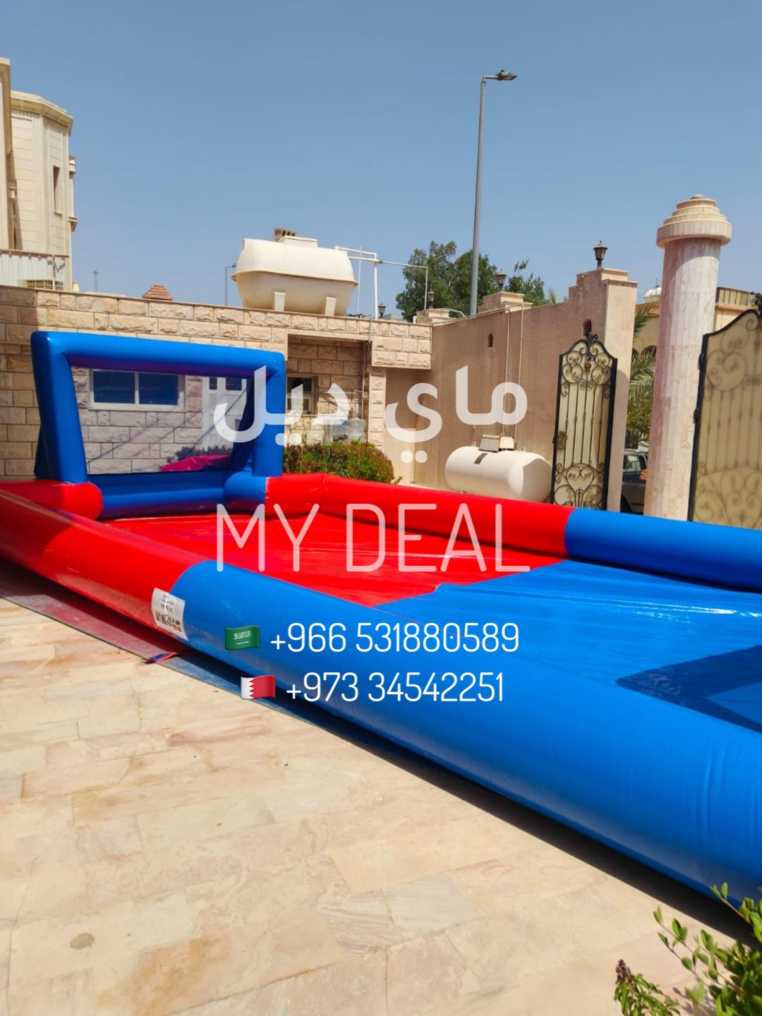 ايجار ملعب صابوني 10*5 متر 