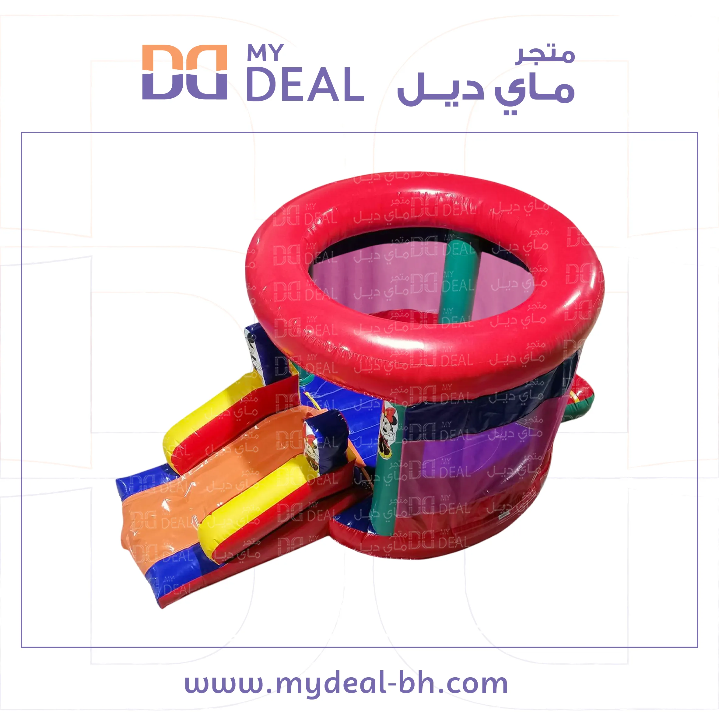 إيجار نقازه مع شخصية ميكي ماوس على شكل كيكة 5.50 *3*2.40 متر 