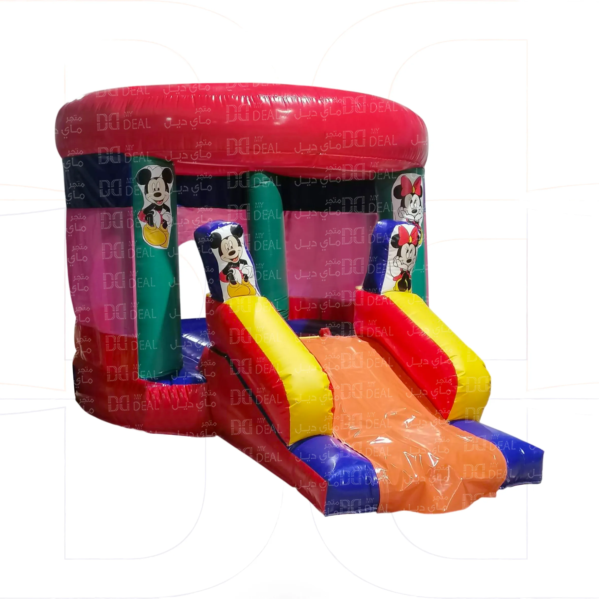إيجار نقازه مع شخصية ميكي ماوس على شكل كيكة 5.50 *3*2.40 متر 