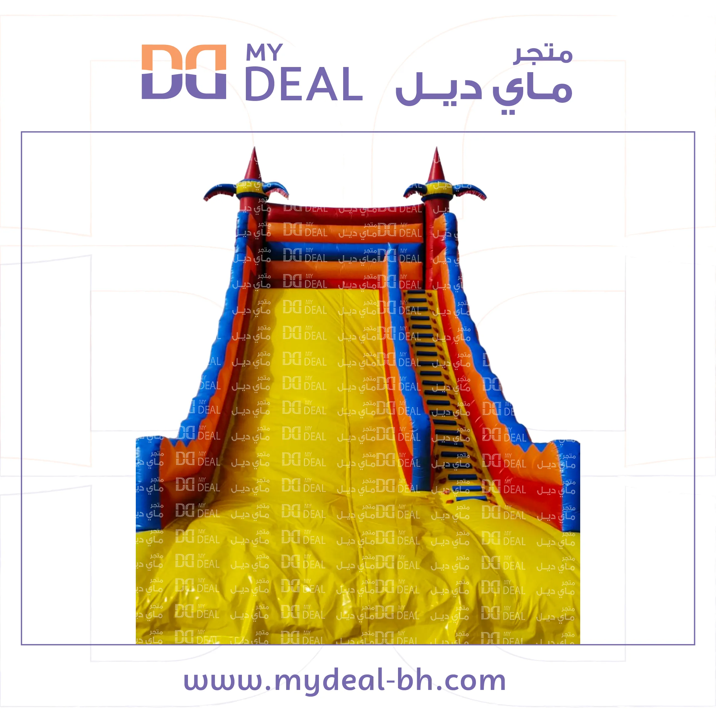 زحليقة مع سلم ومساكات يد طول ١٠ عرض ٥.٢٥ ارتفاع ٩ متر