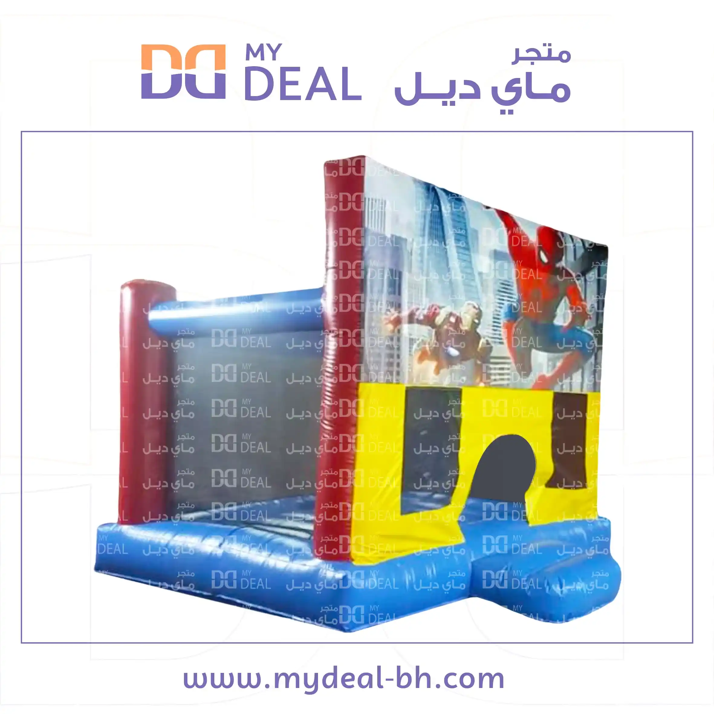 نطيطة سبايدر مان مع شبك حماية ودرج 4.70*4 متر