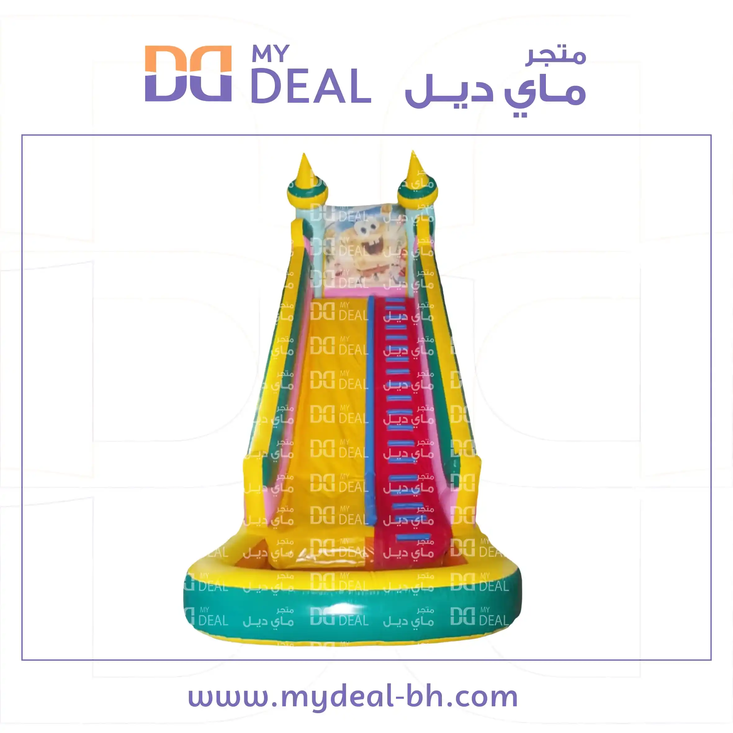 زحليقة مائية طول 9 متر عرض 3.30 متر ارتفاع 9 متر