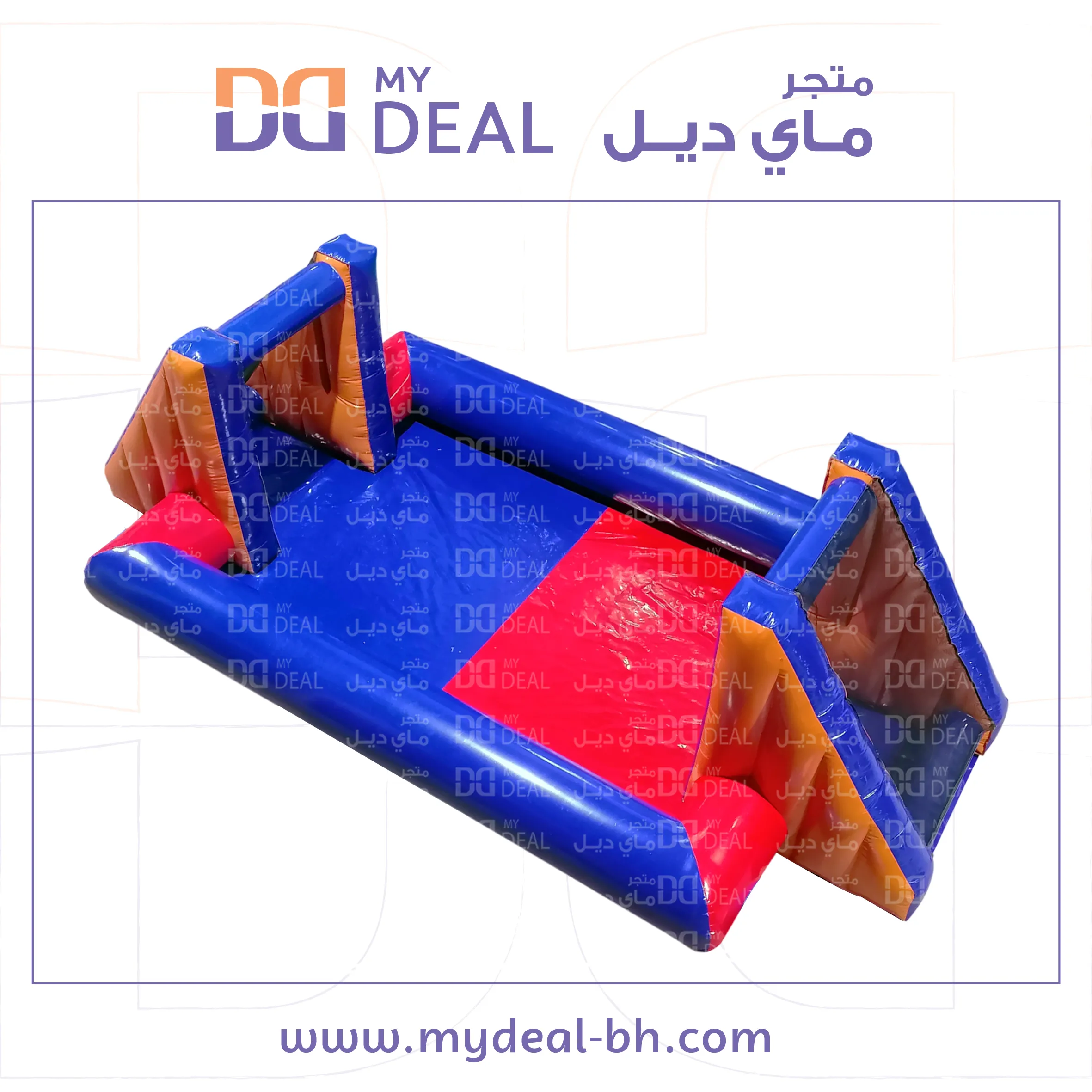 ملعب صابوني لون أزرق وأحمر 6*3 متر