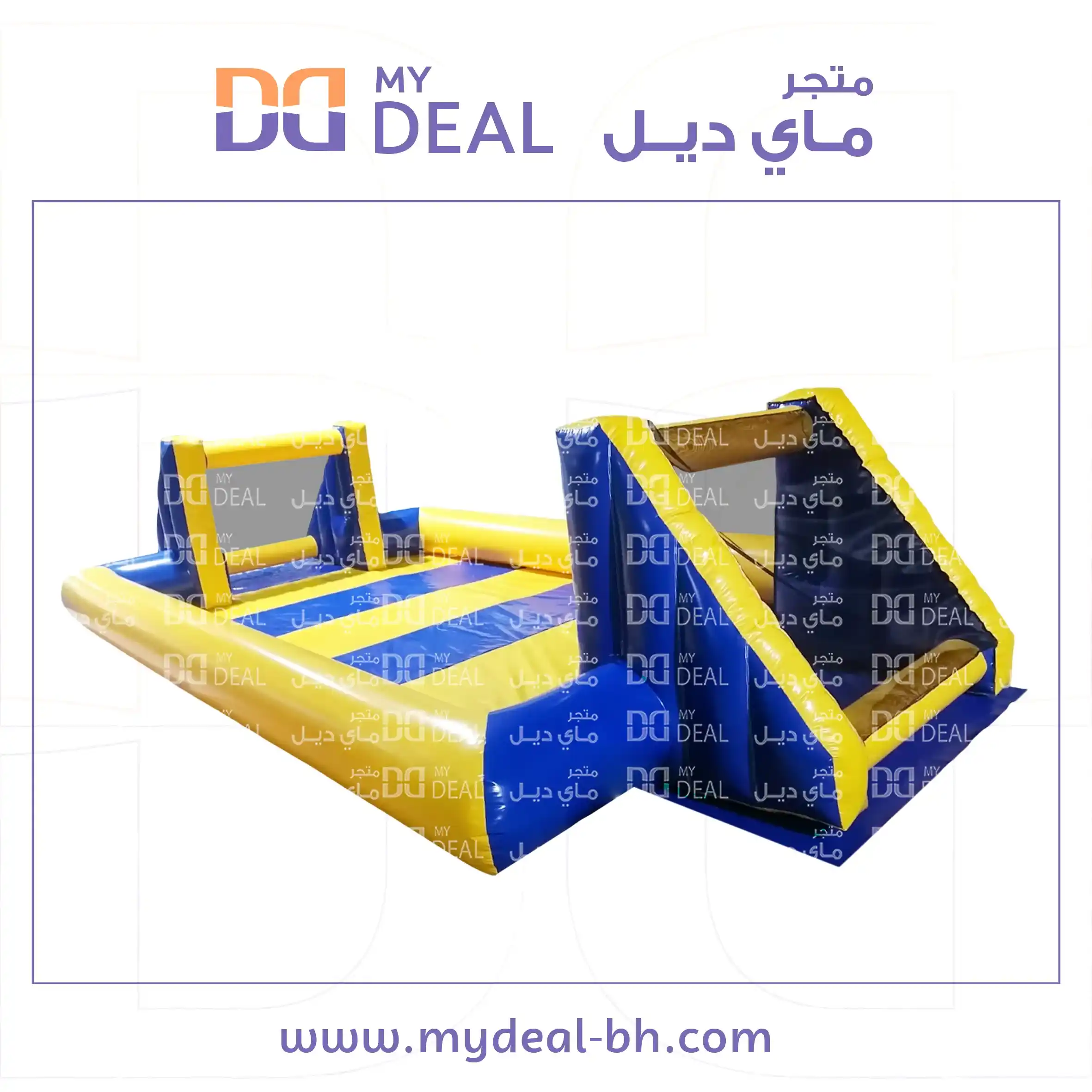 ملعب صابوني الطول ١٠ متر في عرض ٥ متر