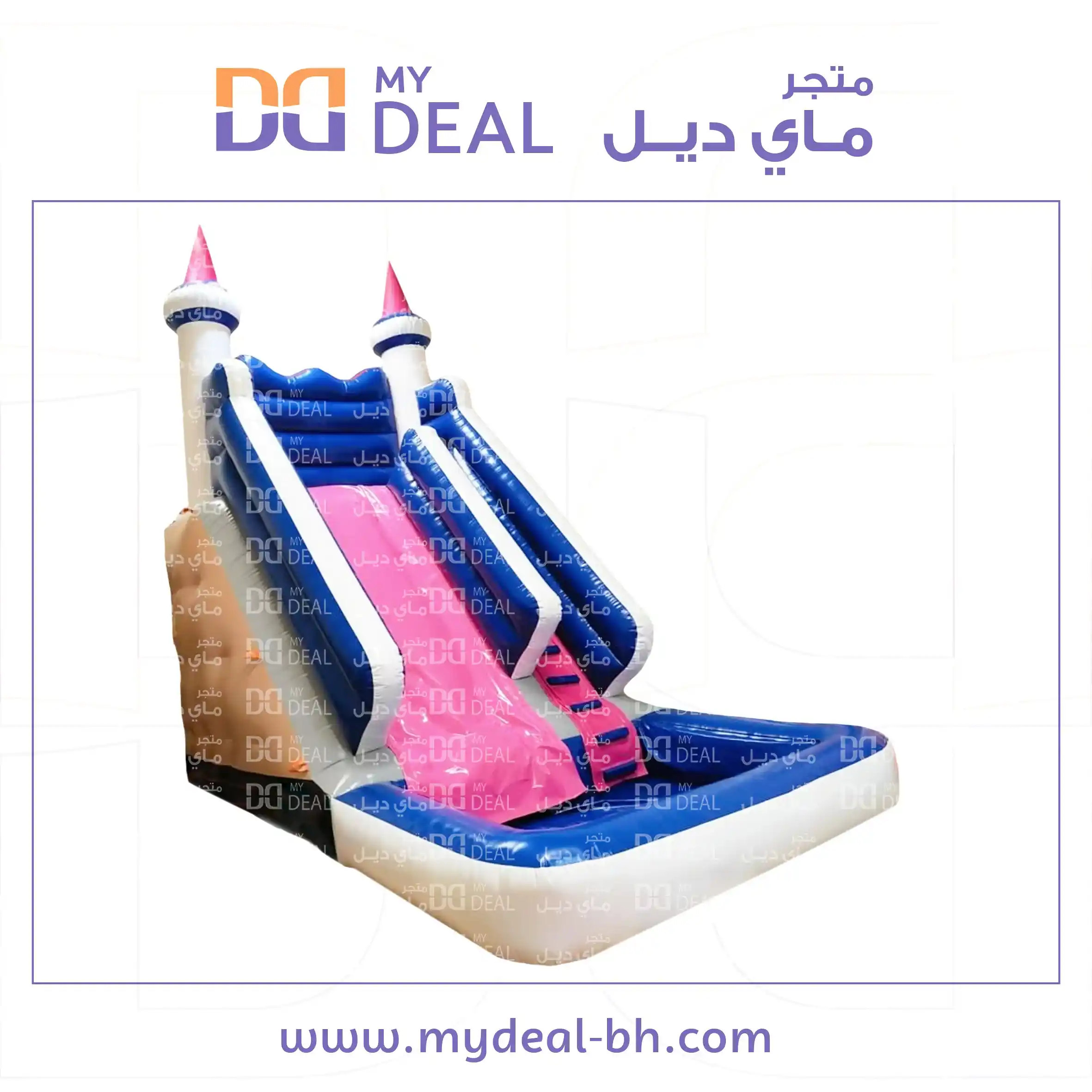 زحليقة مع حوض مائي الطول ٦ متر العرض ٤ متر ارتفاع ٦ متر