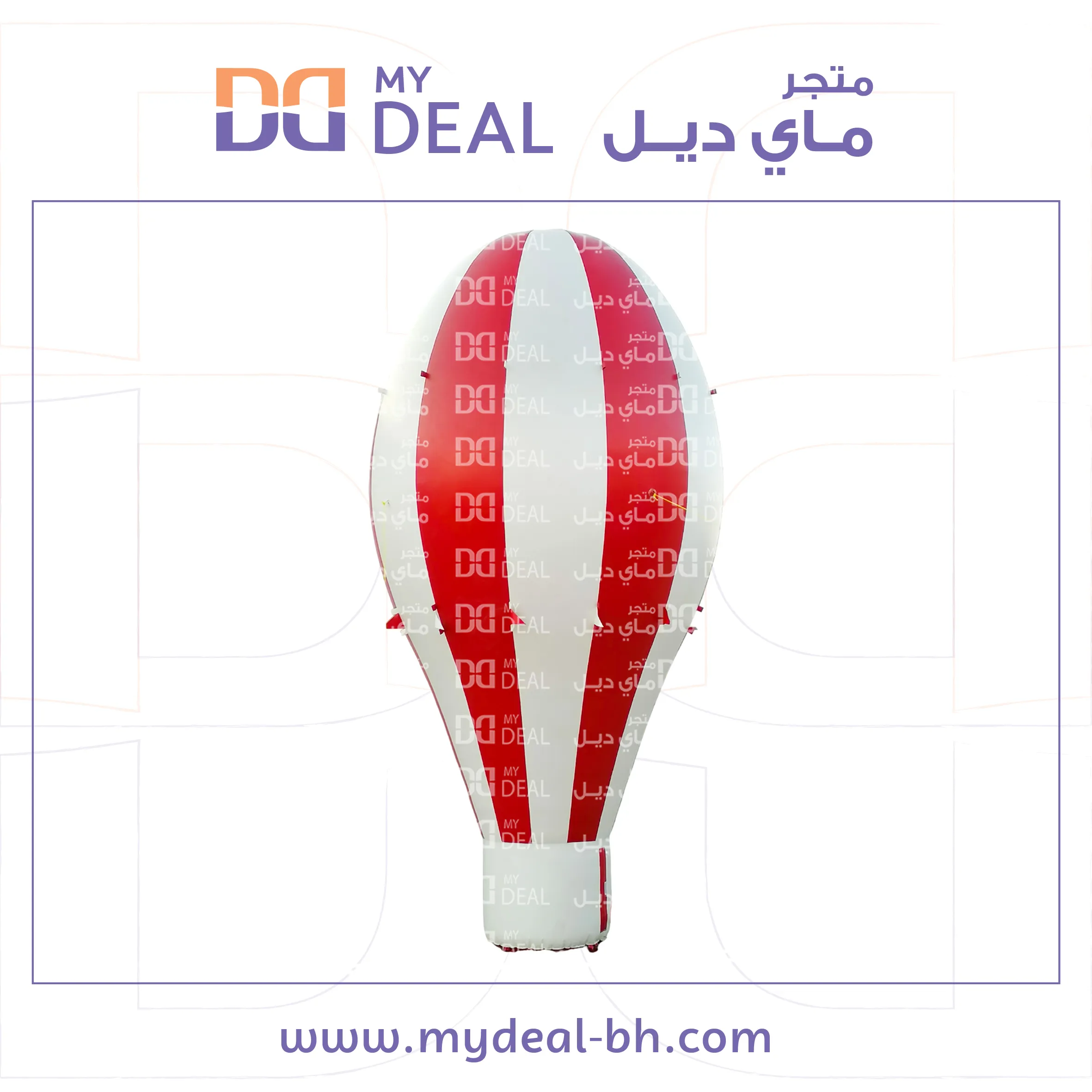 منطاد دعائي هوائي ارتفاع 7 متر لون احمر و ابيض