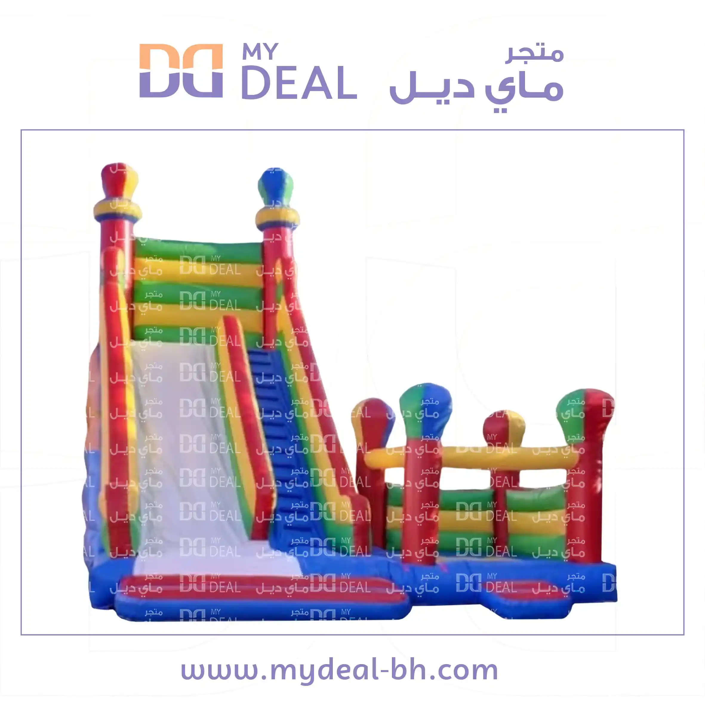 زحليقة هوائية مع نطيطة 7 متر × 7 متر × 7 متر
