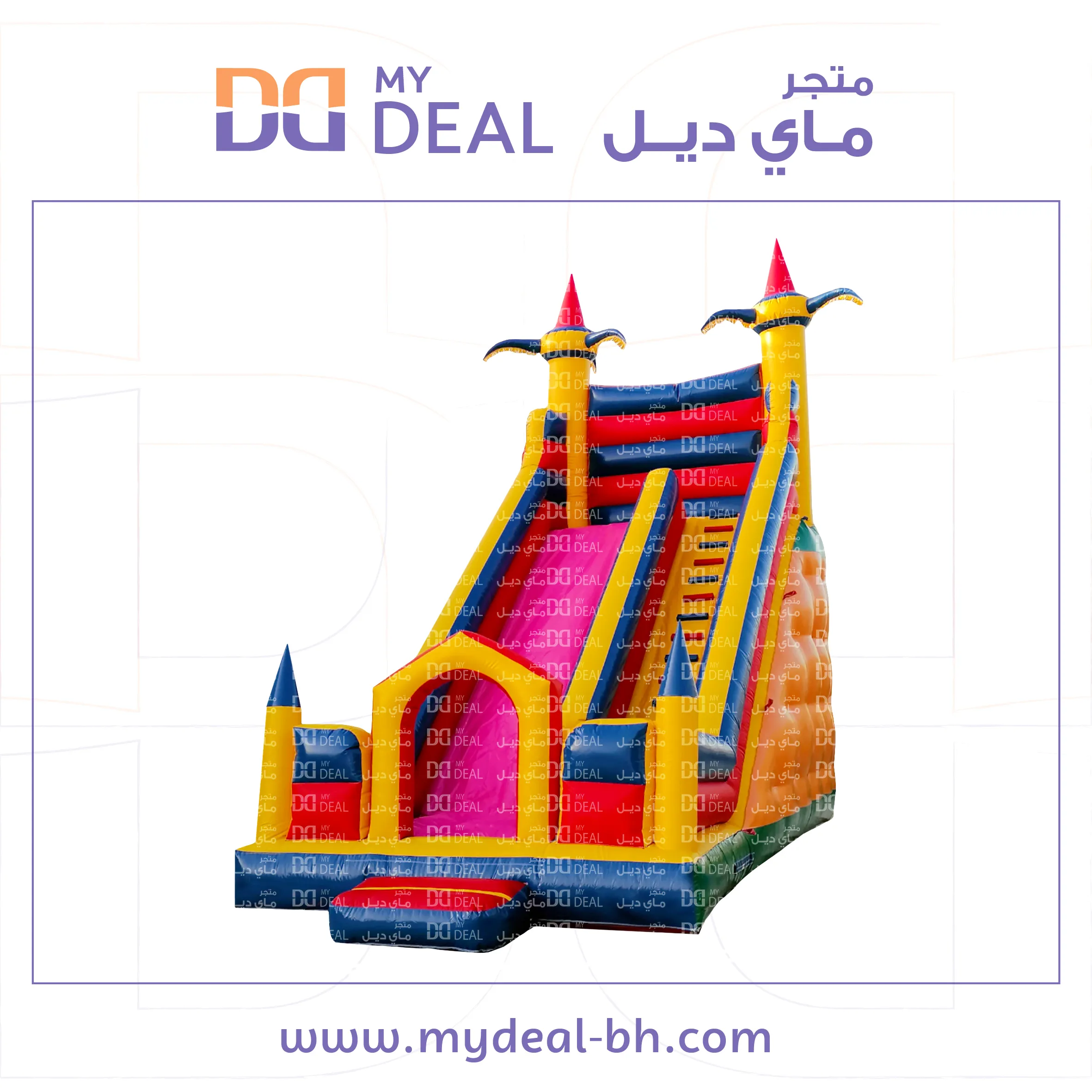 زحليقة مع جدار وبوابه ونطيطة 8.70*4*8 متر