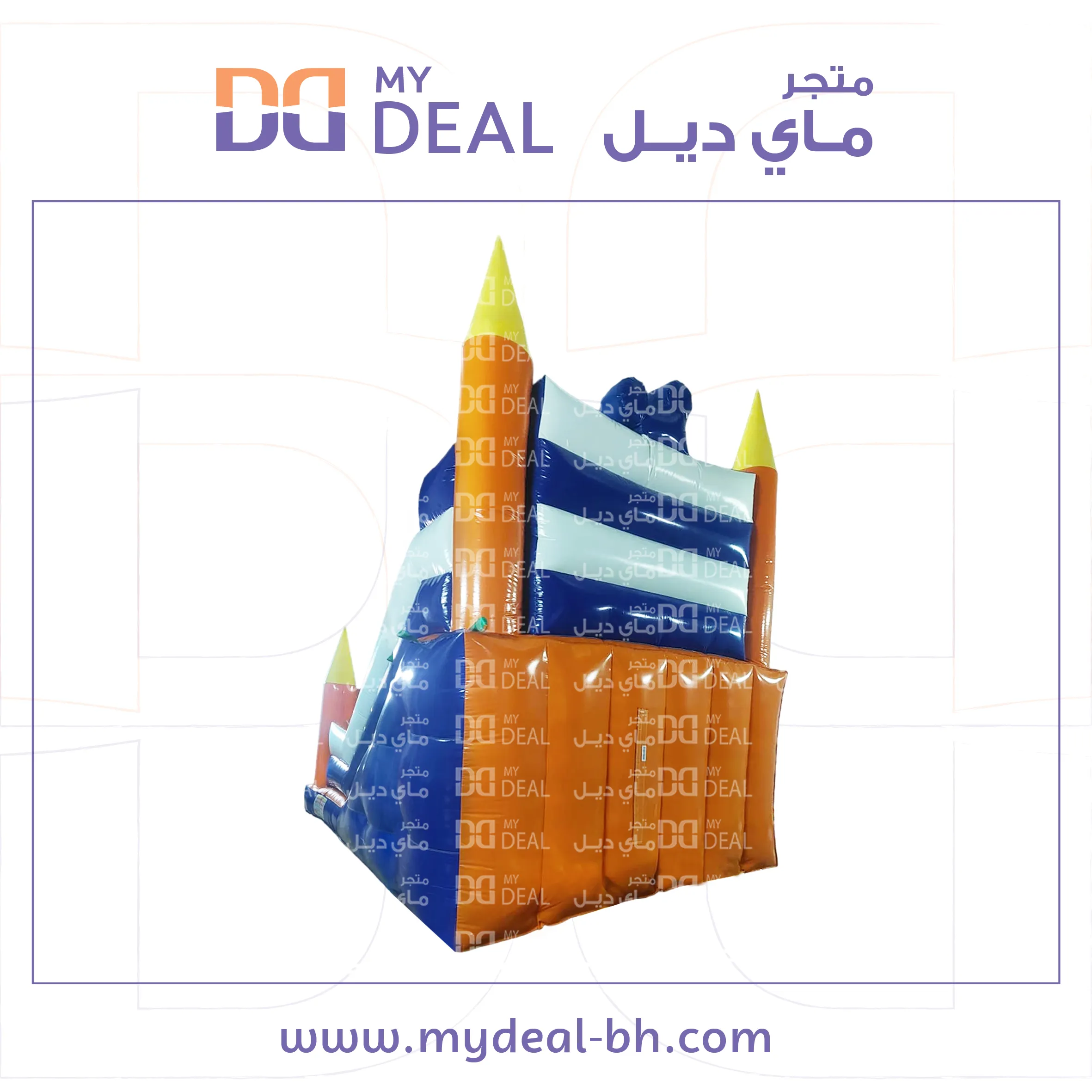زحليقه ميكي ماوس مع نطيطه ودرج وبوابة 5.70* 3.60* 4.50 متر