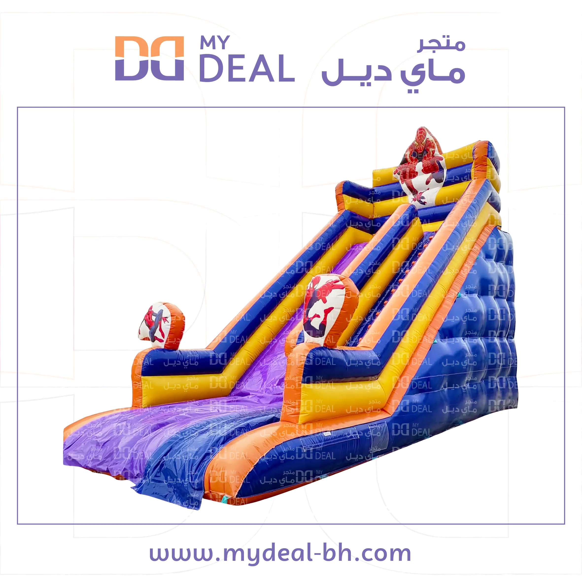 زحليقه سبايدر مان مع سلم طول 8.50 م عرض 4 م ارتفاع 8 متر