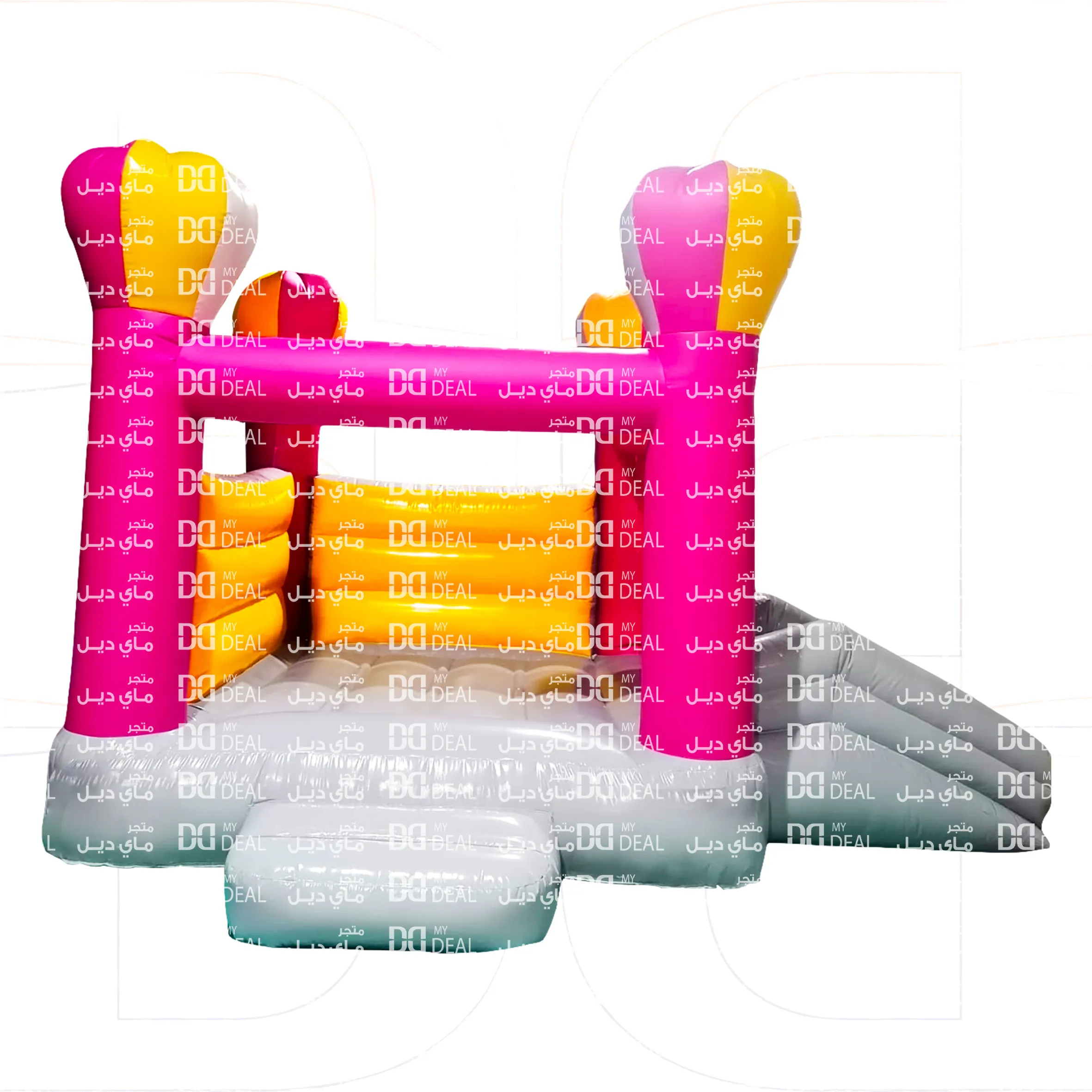 بيت هزاز مع زحليقة ونطيطة هوائية مع درج 4.50*3.50 متر