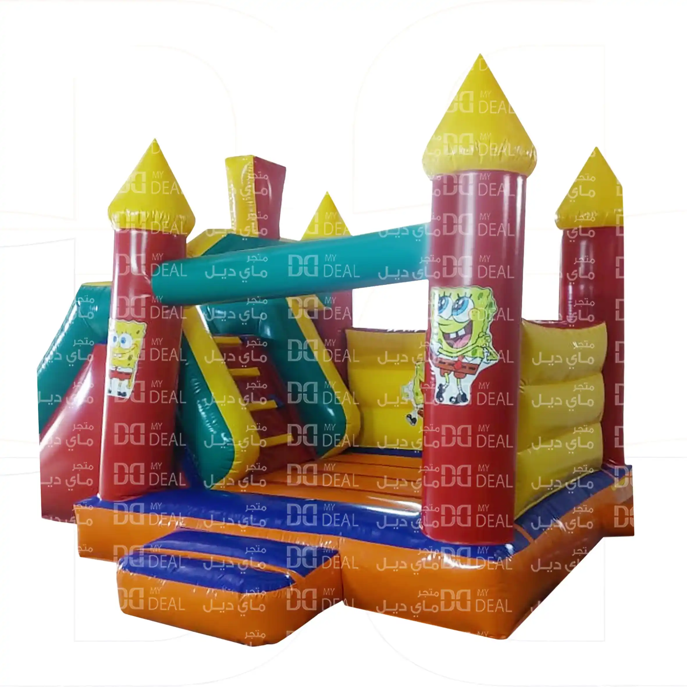 نطيطة مع زحليقة شخصية سبونج بوب 5.50* 3.80 *3 متر