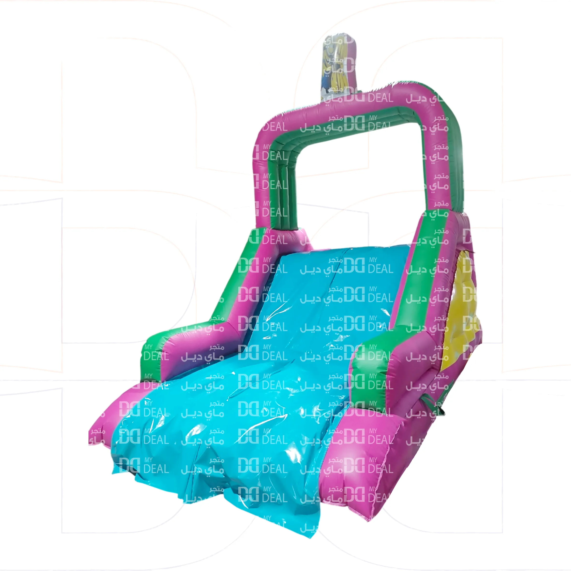 زحليقة هوائية شخصية مينيونز مع سلمين ودرج 5.50 * 3 * 3 متر
