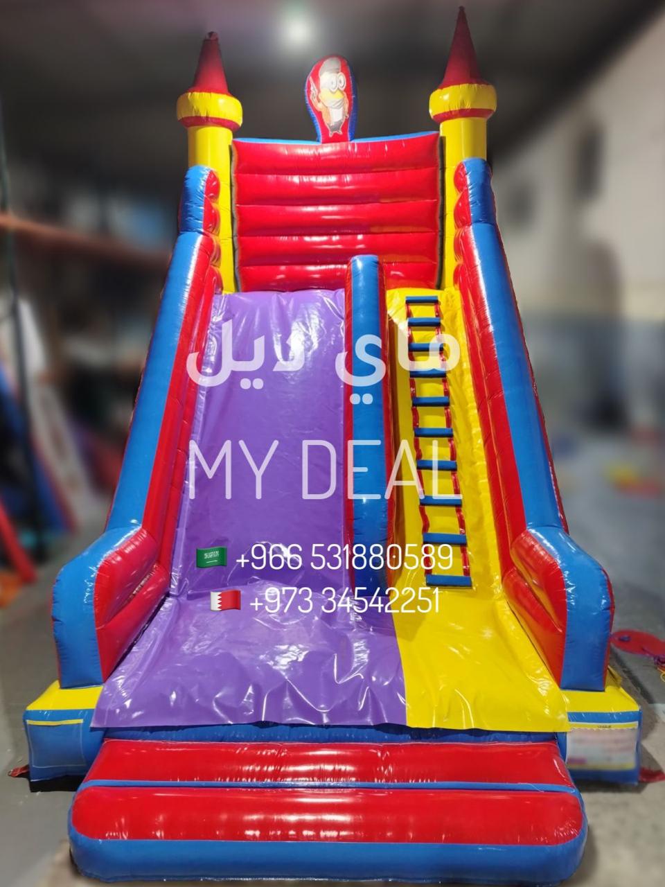 زحليقة هوائية ٦ في ٤ في ٦ مع درج كبير
