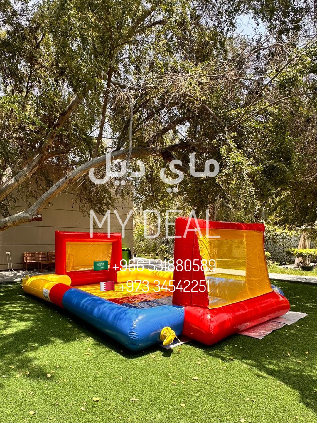 ايجار ملعب صابوني طول 6 متر عرض 4 متر