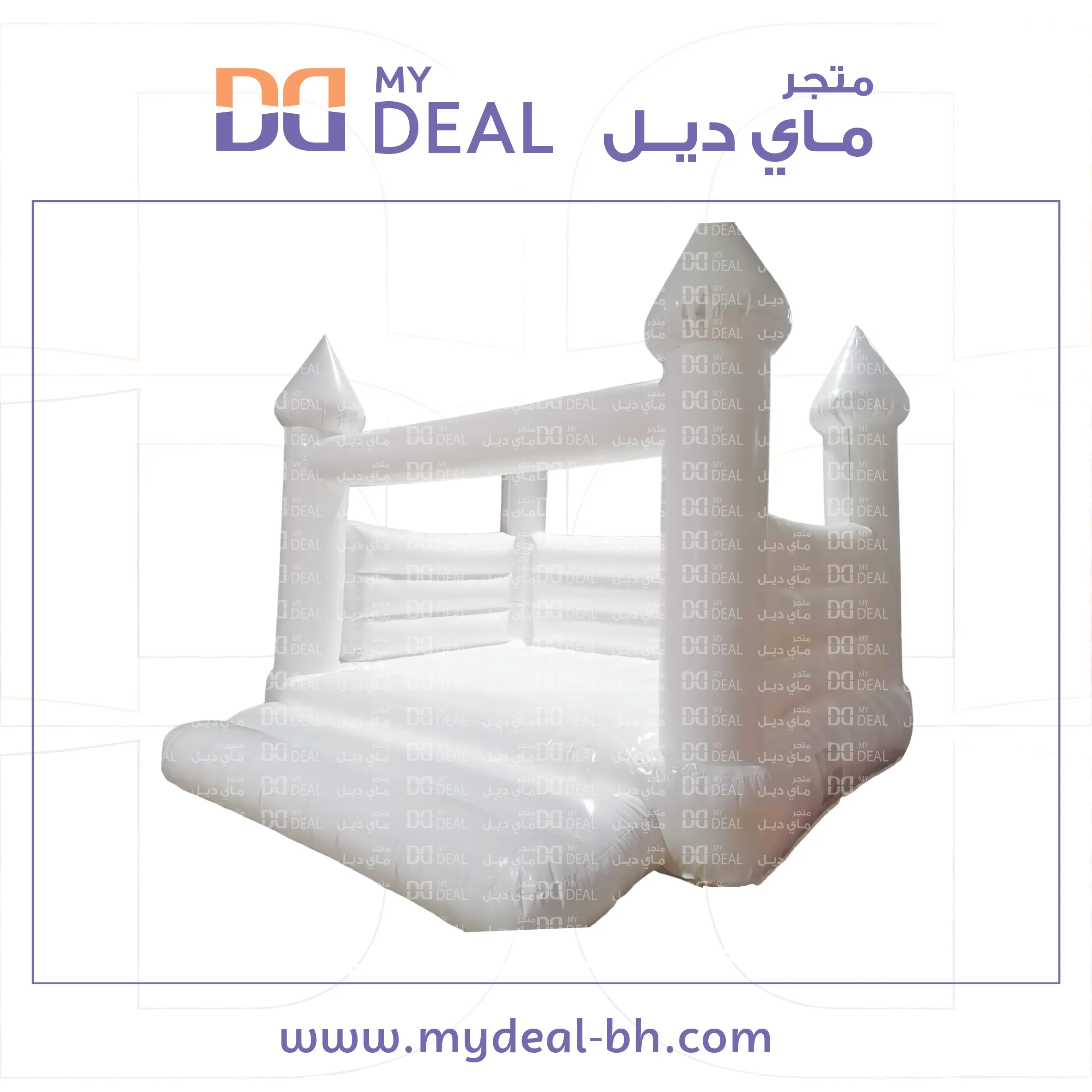 نطيطة هوائية مع درج كبير طول 4 متر عرض 4 متر